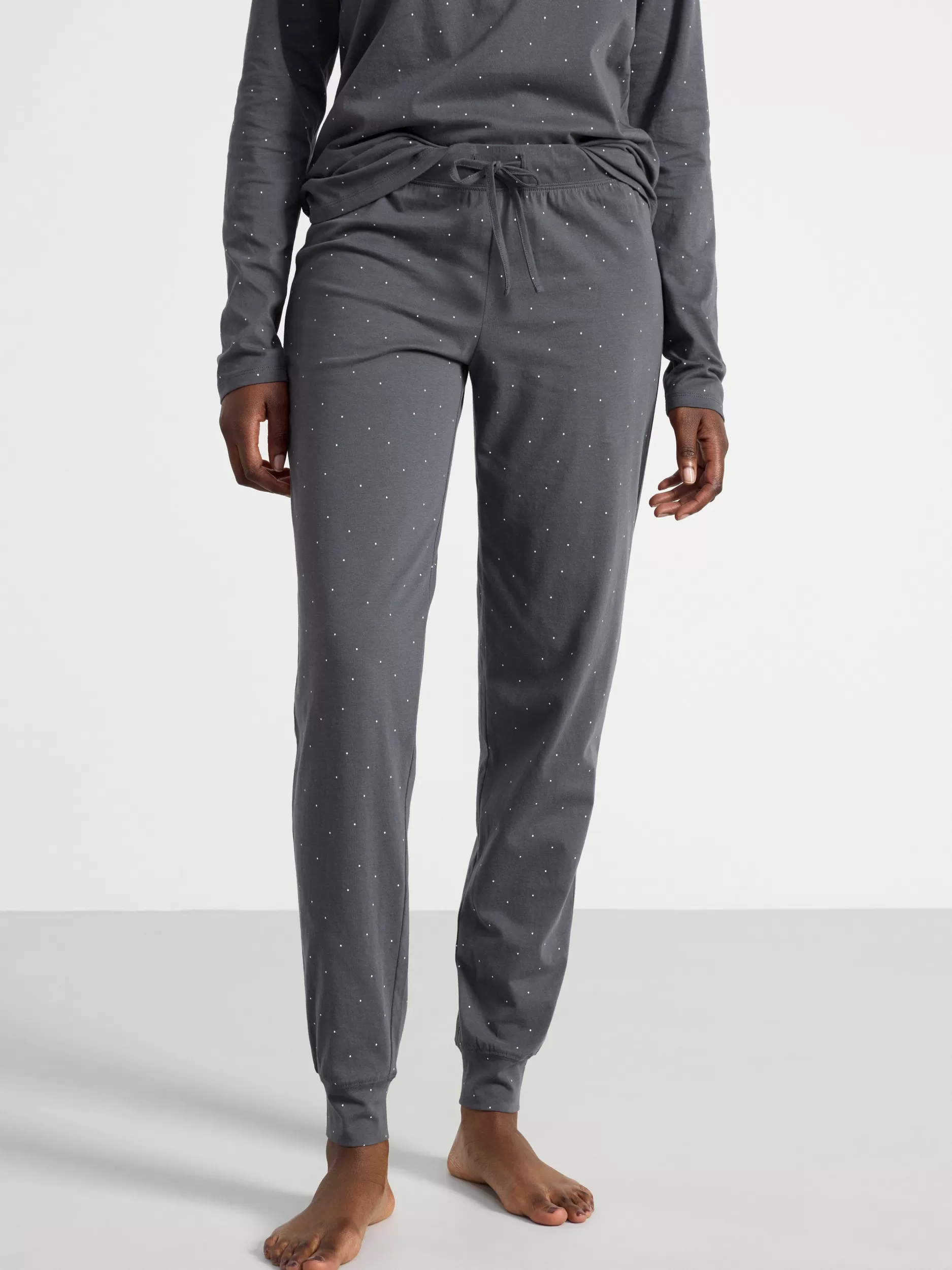 Lindex Nattøy<Pyjamasbukser Med Prikker Dark Grey
