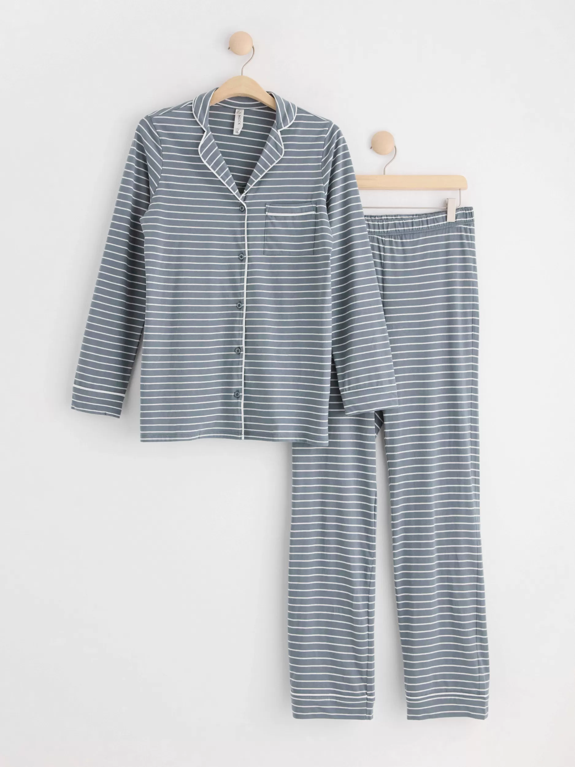 Lindex Nattøy<Pyjamassett Dusty Blue
