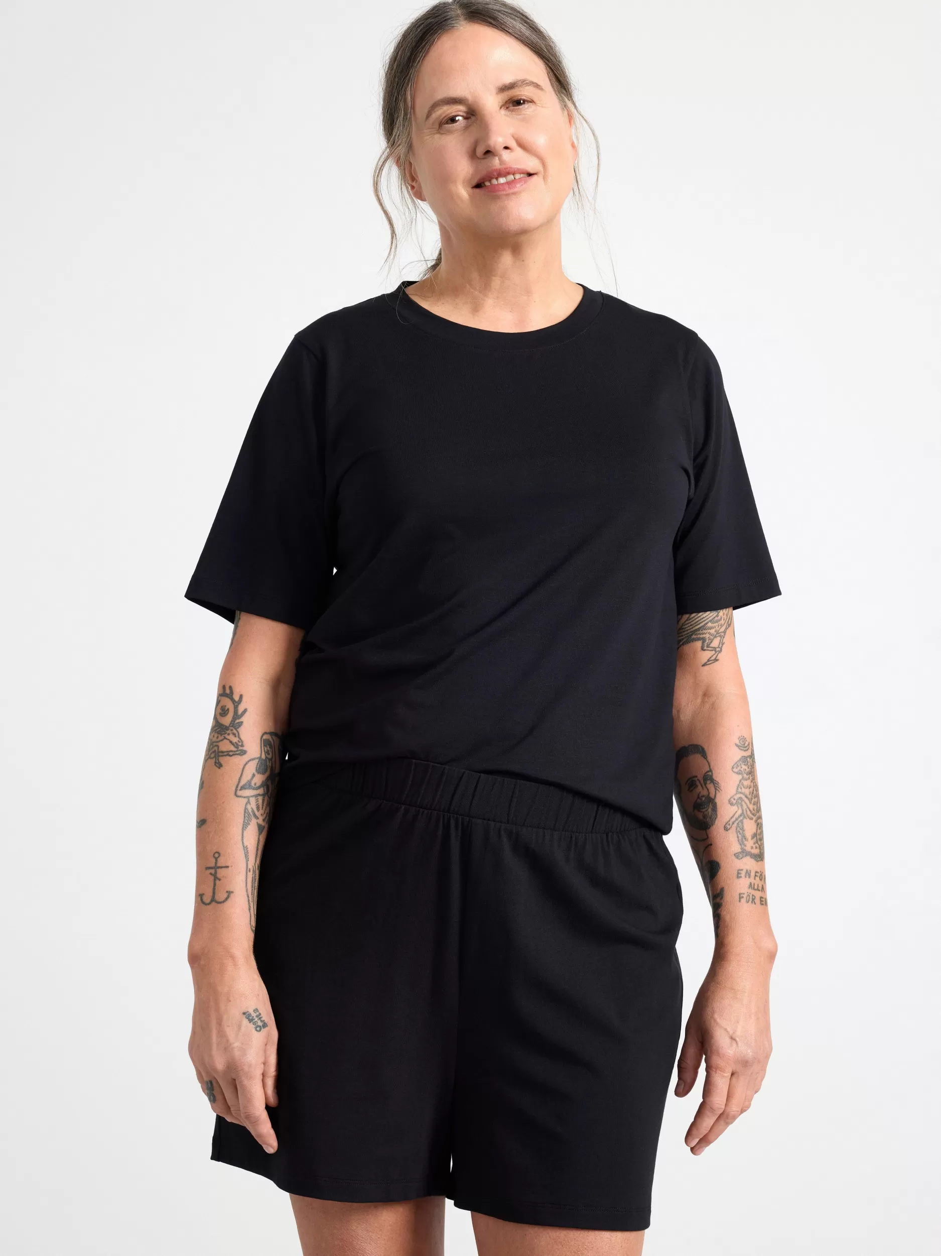 Lindex Nattøy<Pyjamassett I Tre Deler Med Coolmax® Black