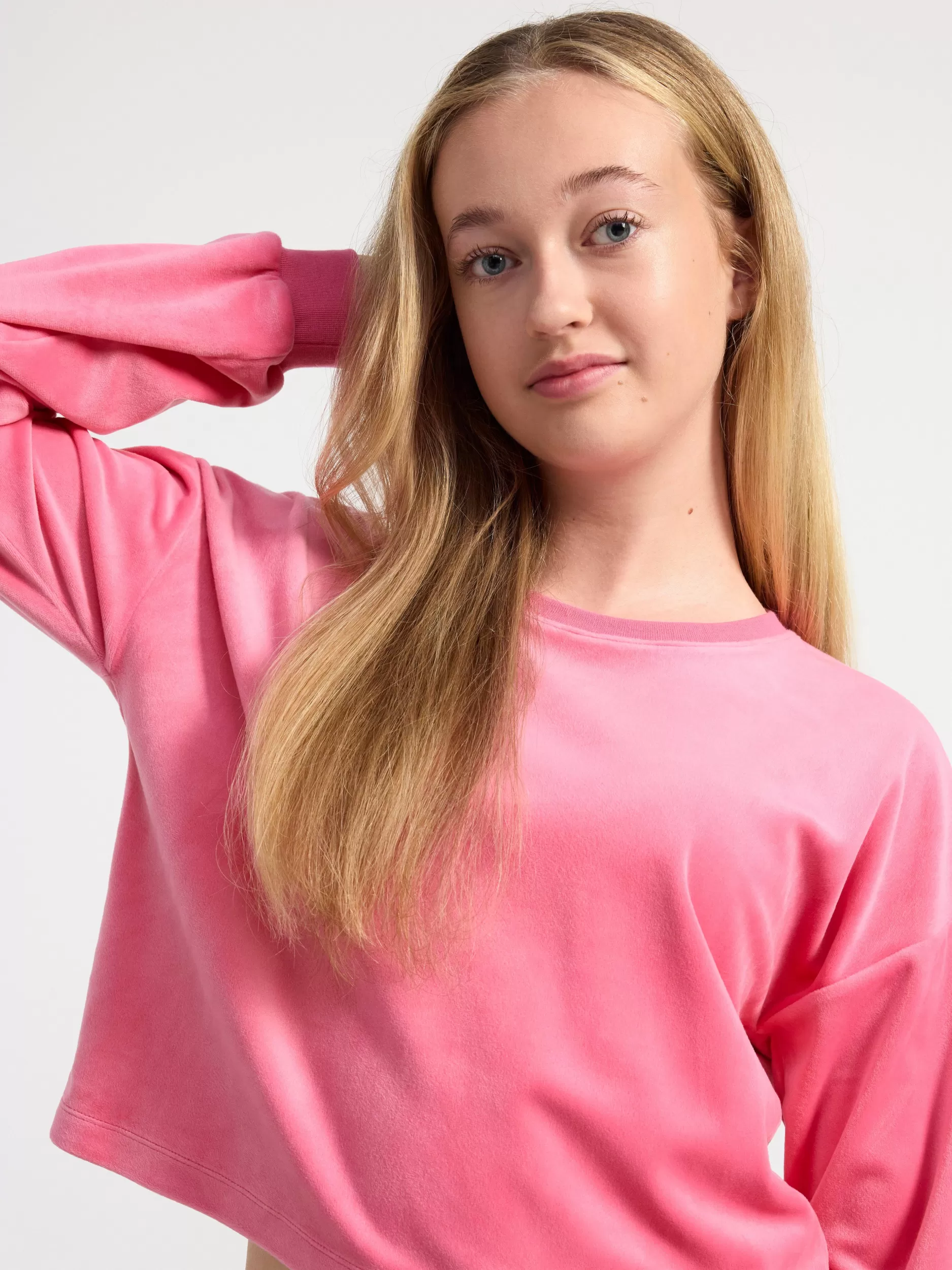 Lindex Nattøy<Pyjamassett I Velur Pink