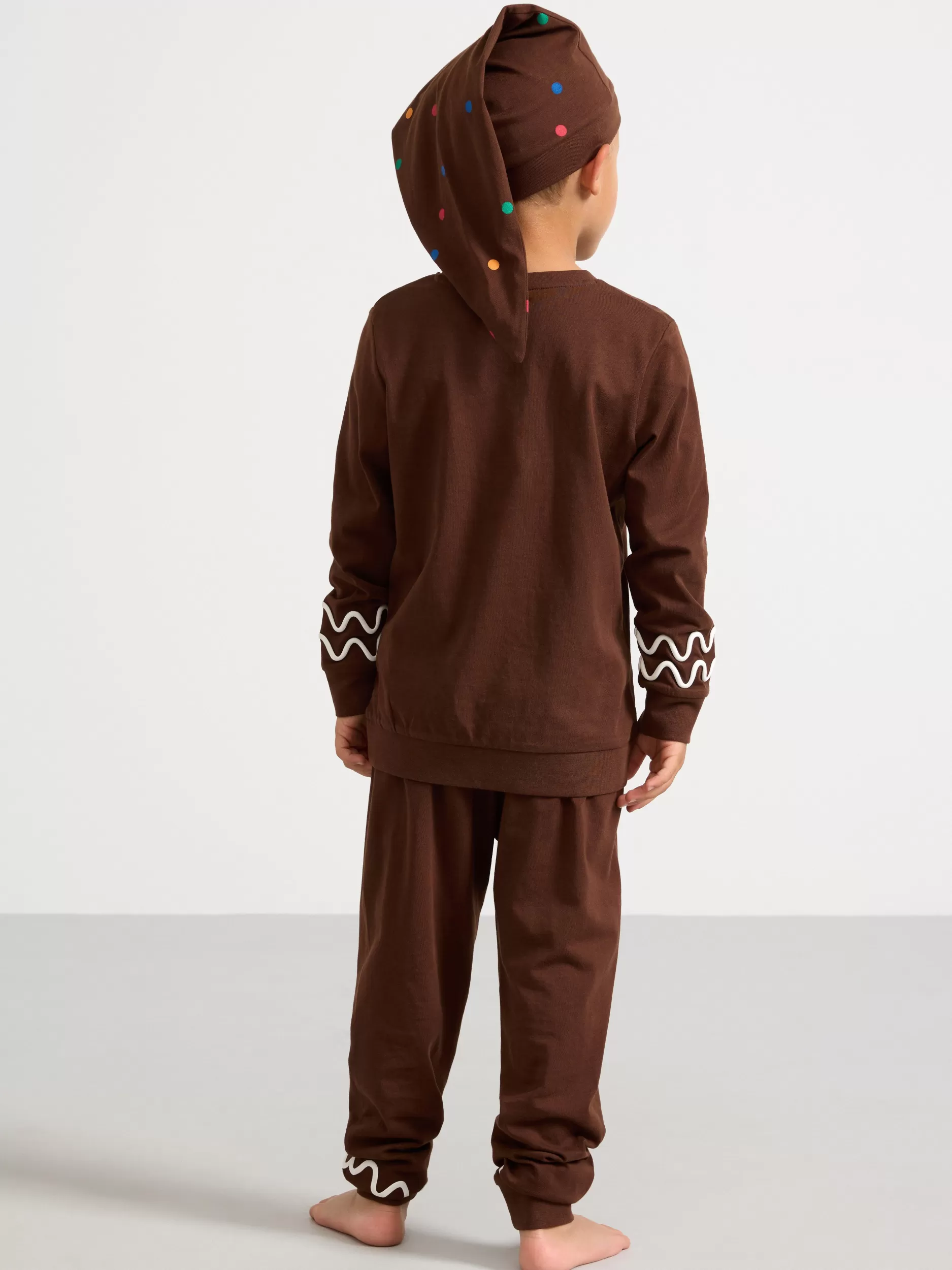 Lindex Nattøy<Pyjamassett Med Juletema Dk Brown