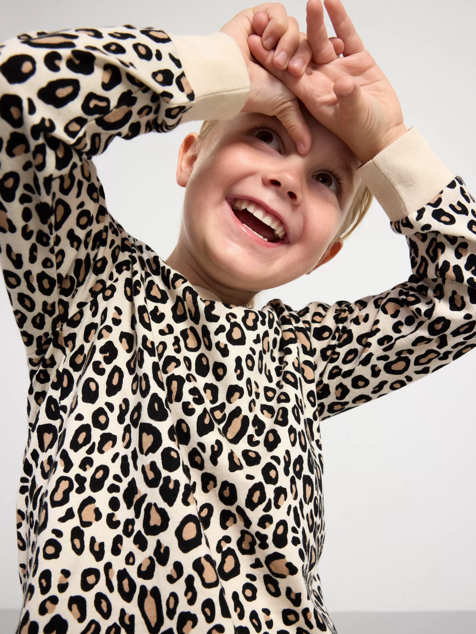 Lindex Nattøy<Pyjamassett Med Overdel Og Bukse Light Brown