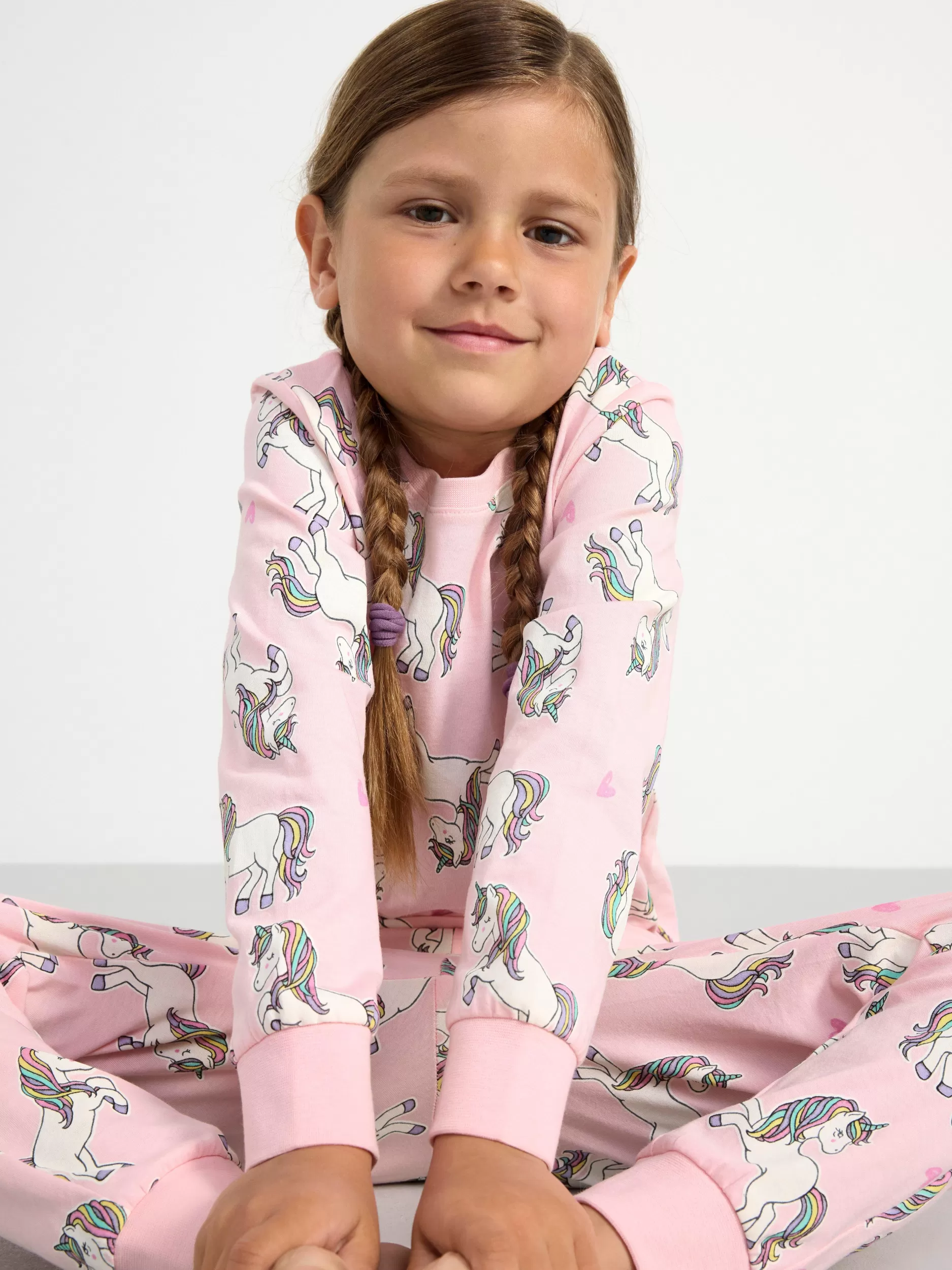 Lindex Nattøy<Pyjamassett Med Trykk Light Pink