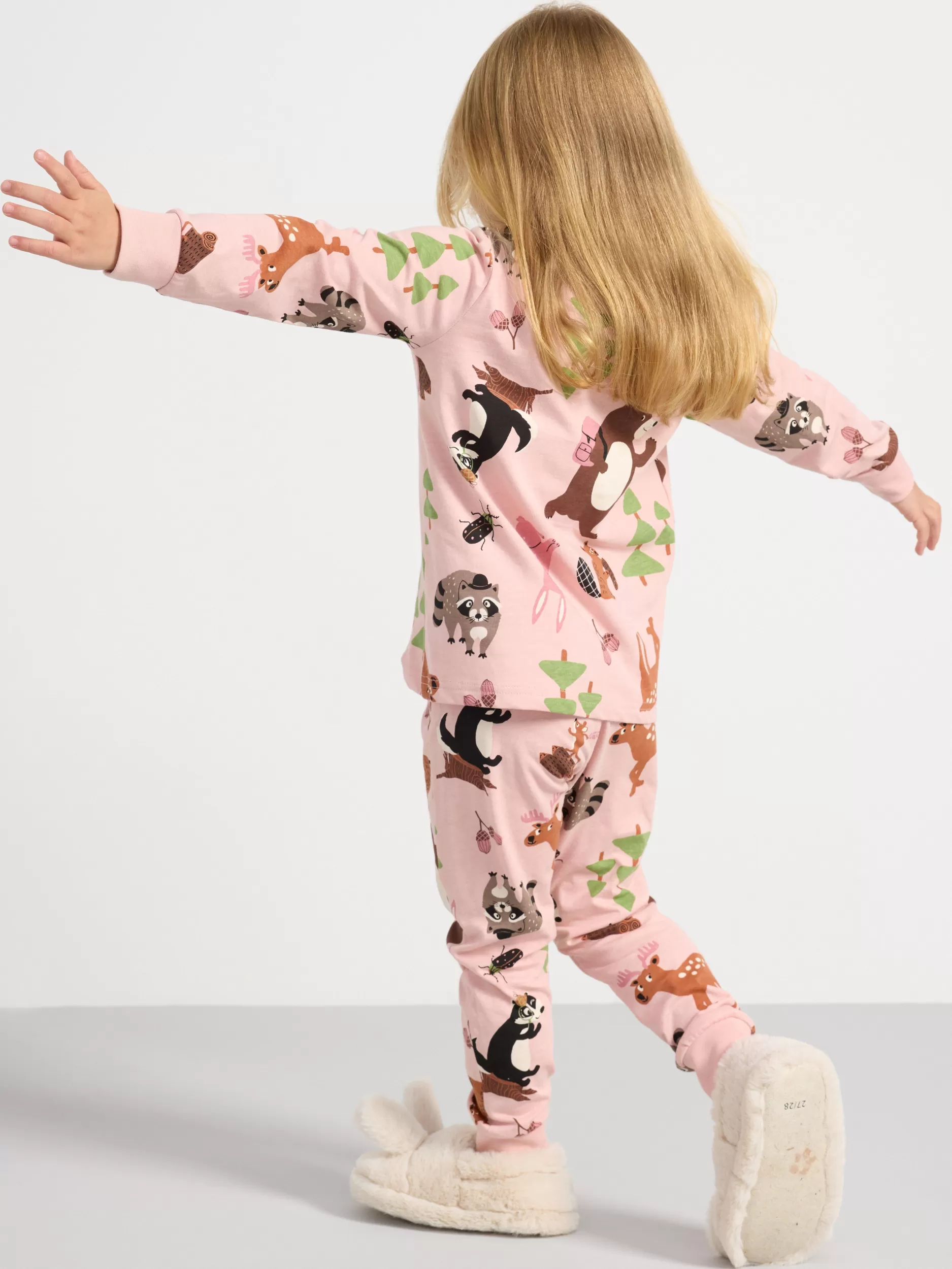 Lindex Nattøy<Pysjsett Med Skogtrykk Light Pink
