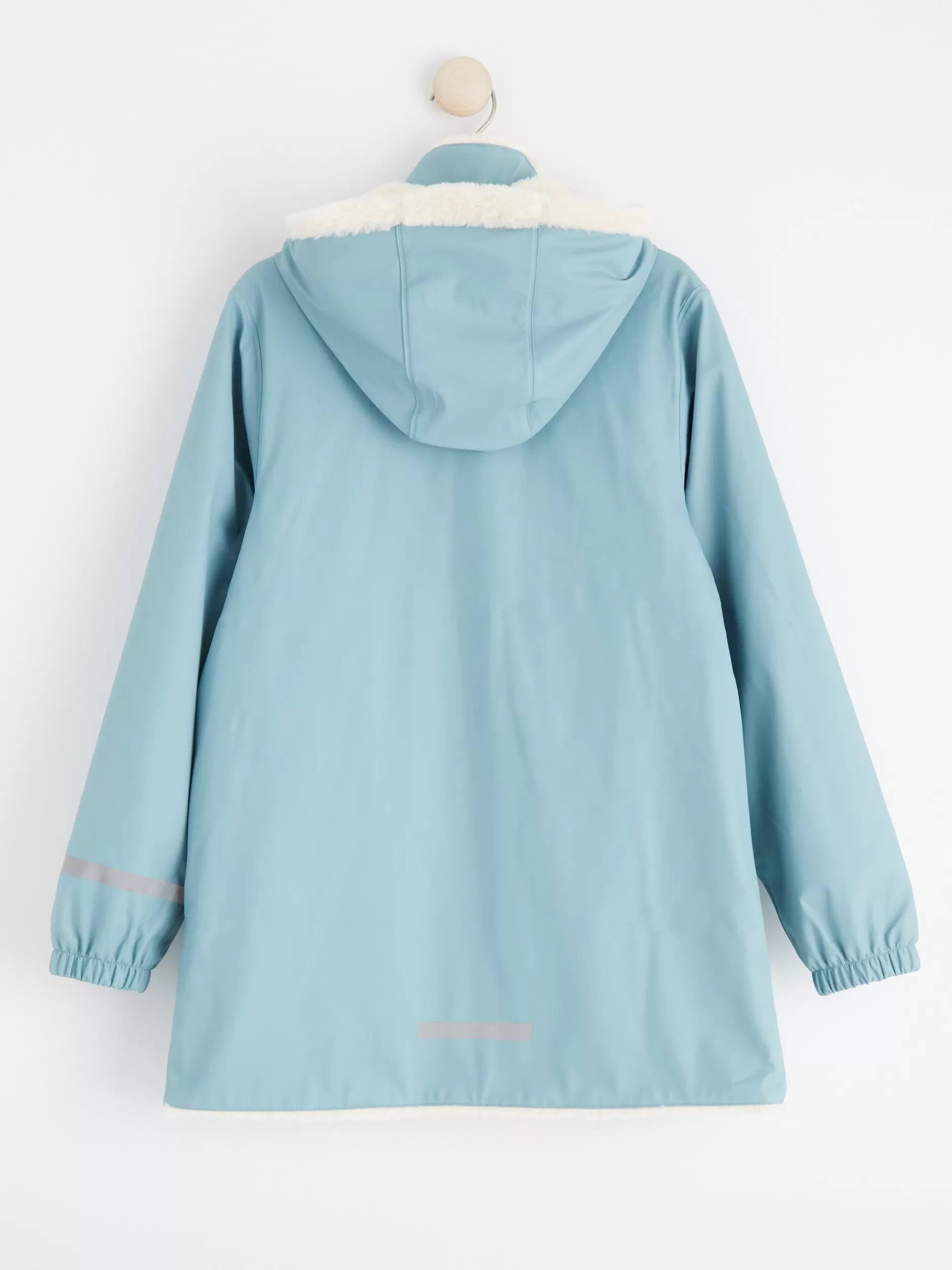 Lindex Alt Regntoy<Regnfrakk Med Fuskepelsfor Light Dusty Turquoise