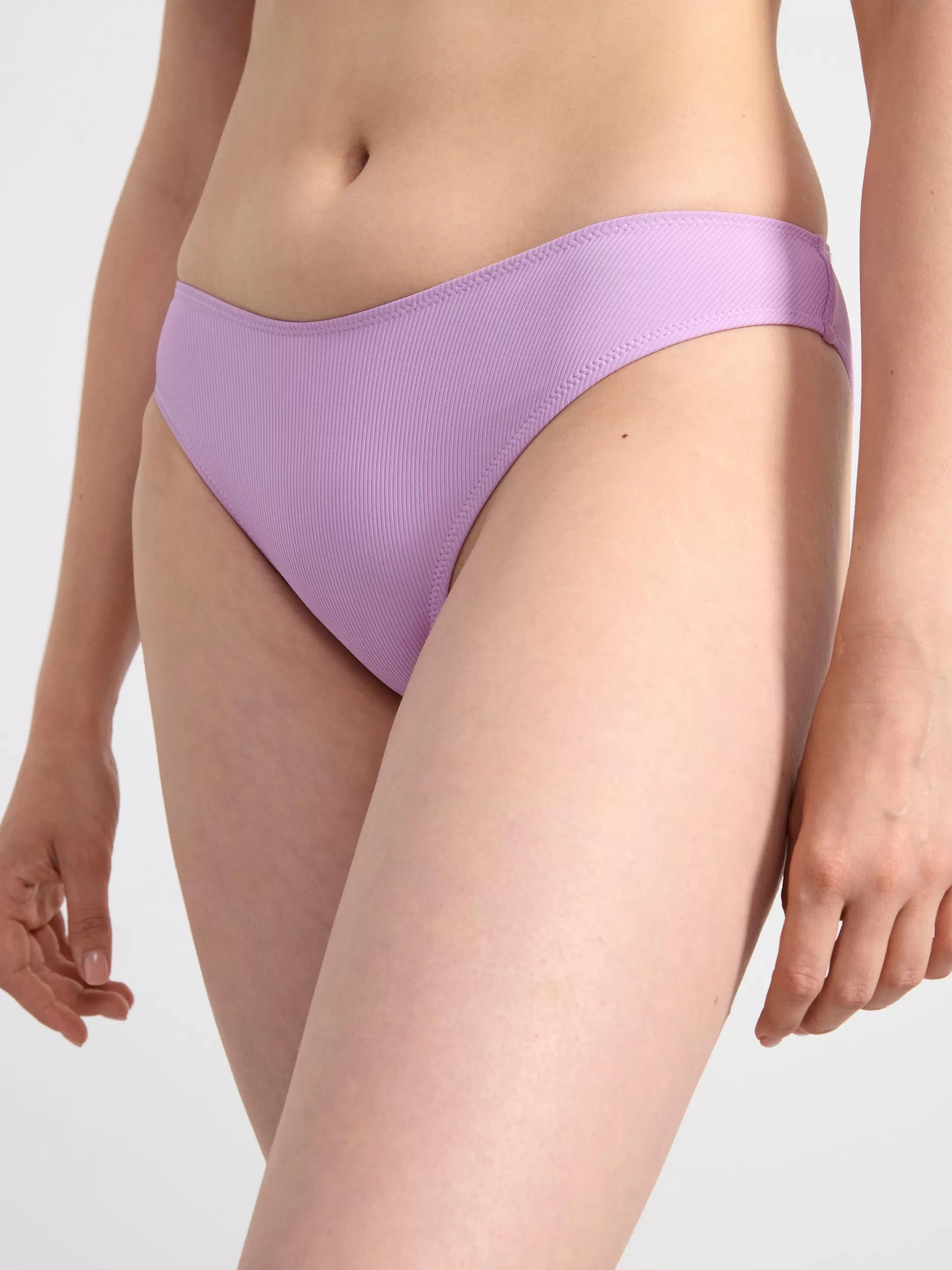 Lindex Badetøy<Ribbestrikkede, Brasilianske Bikinitruser Light Lilac