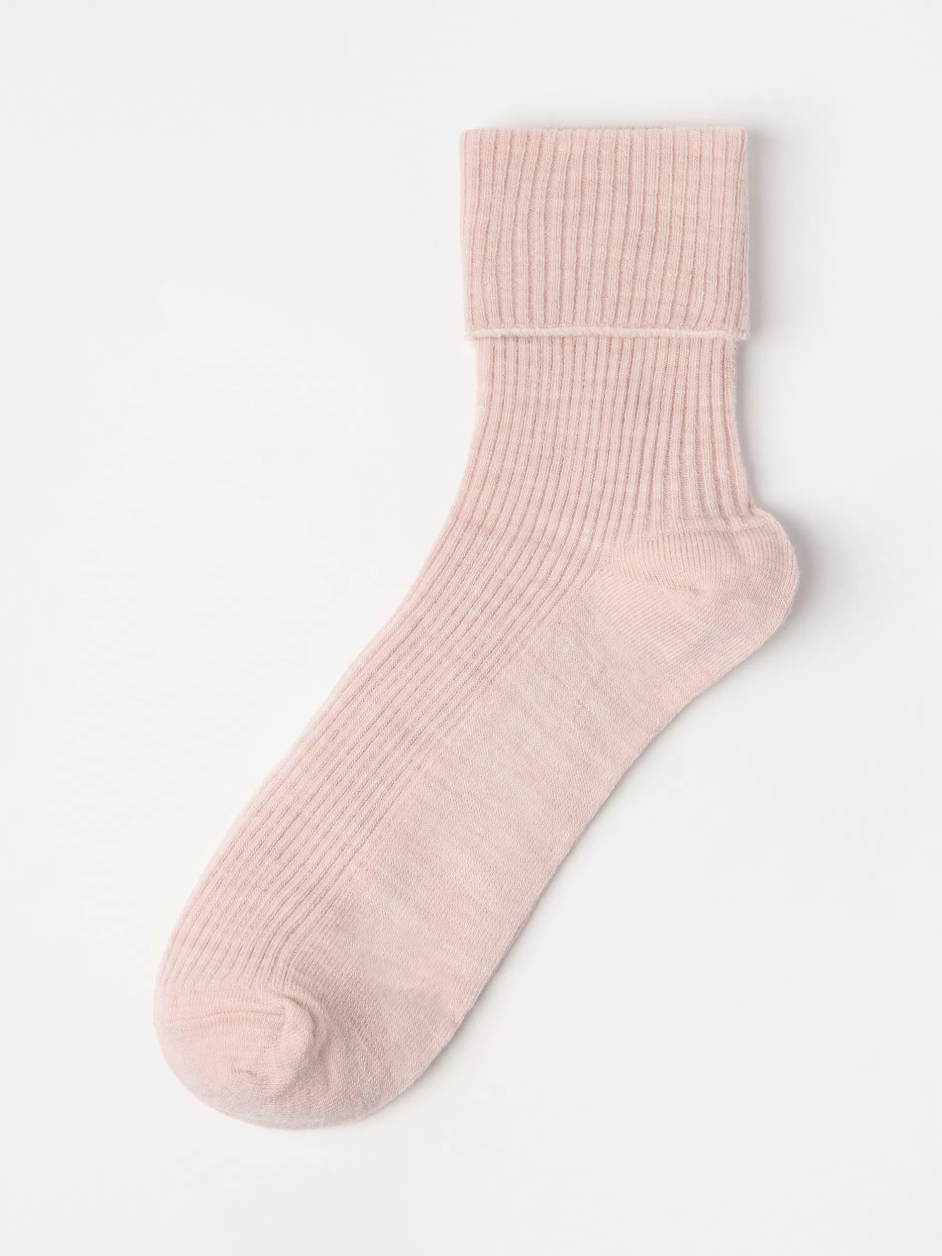 Lindex Sokker<Ribbestrikkede Merinoullsokker Beige Melange