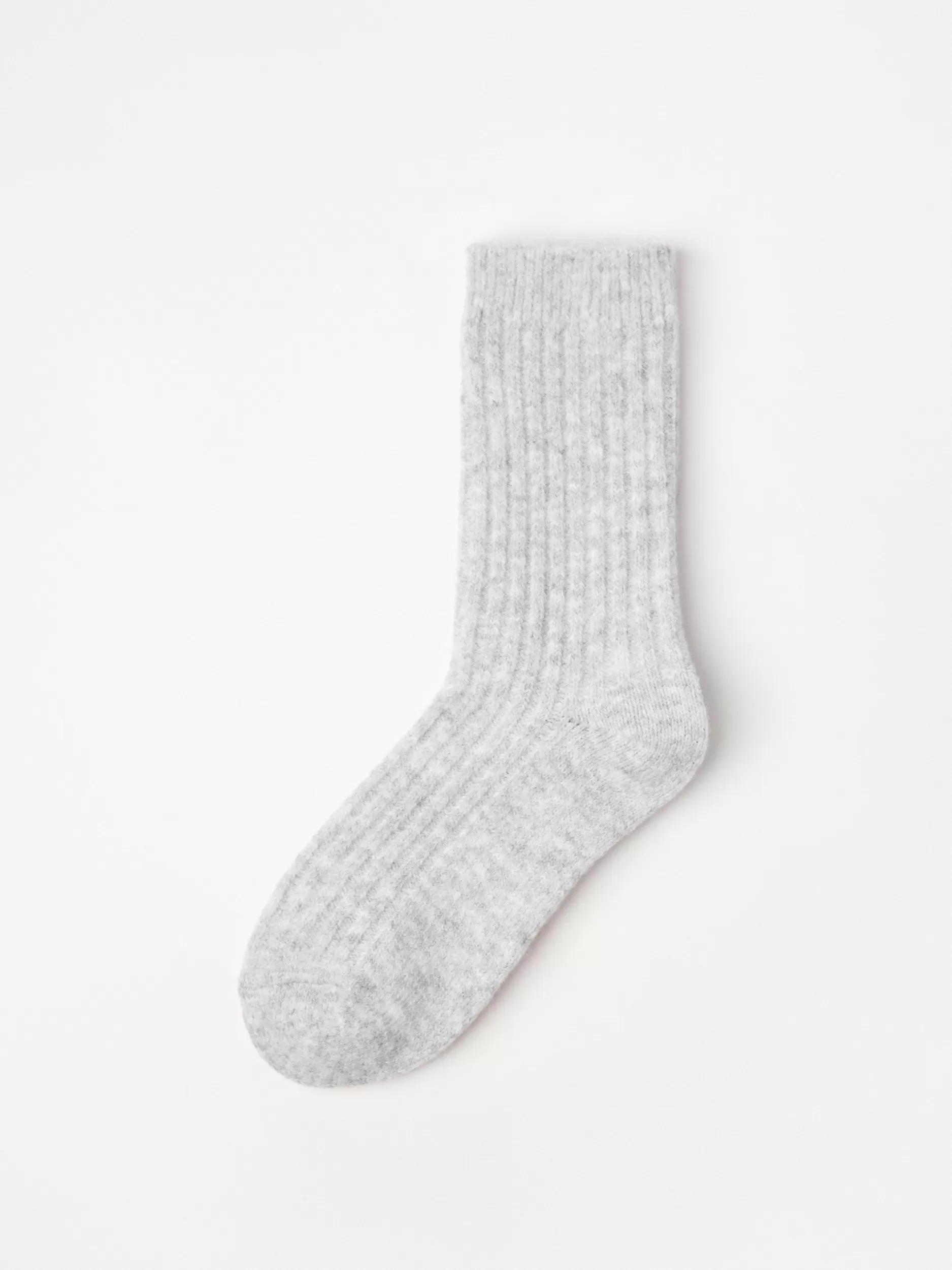 Lindex Sokker<Ribbestrikkede Sokker Grey Melange