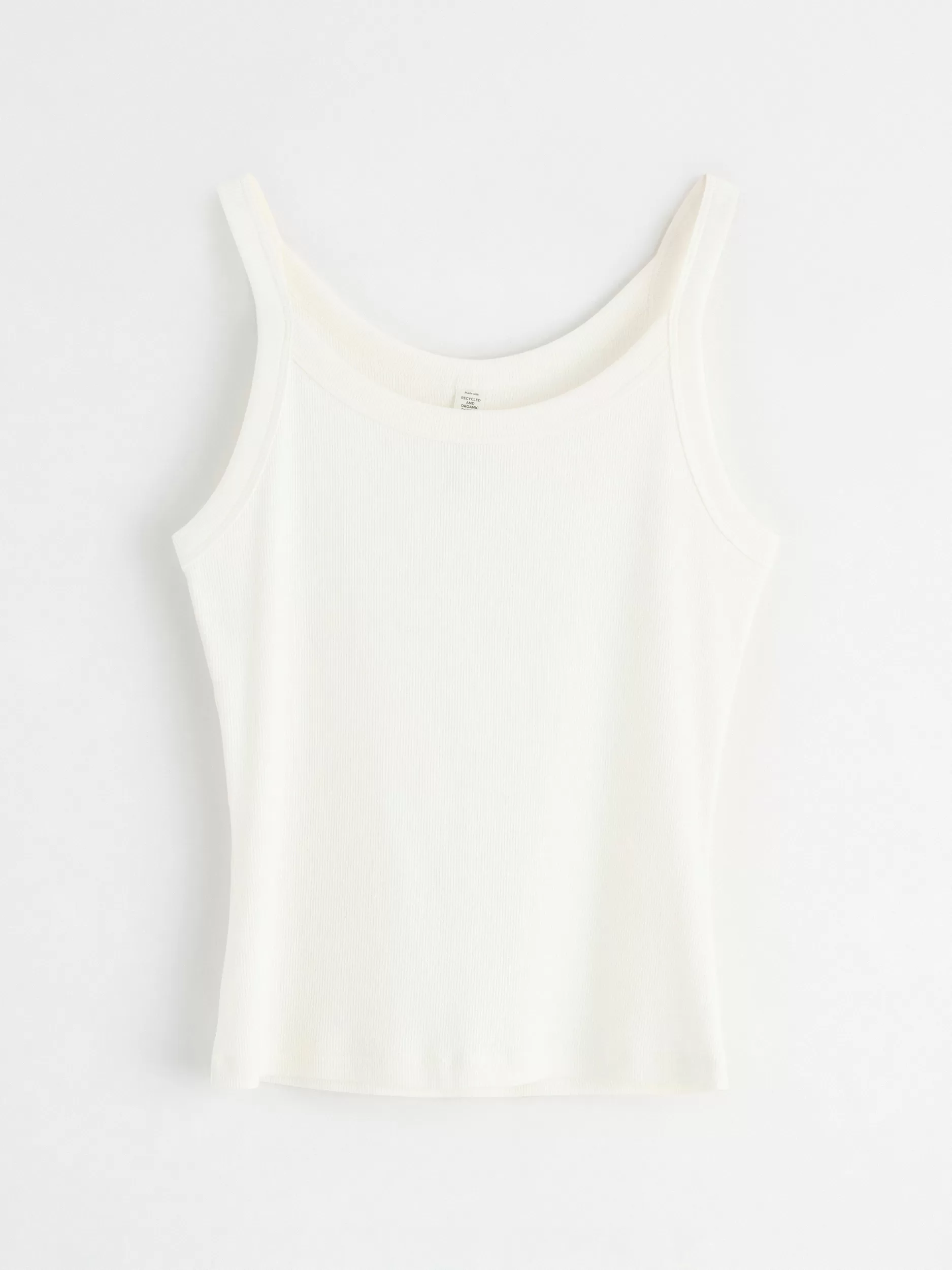 Lindex Nattøy<Ribbestrikket Pyjamassinglet Off White
