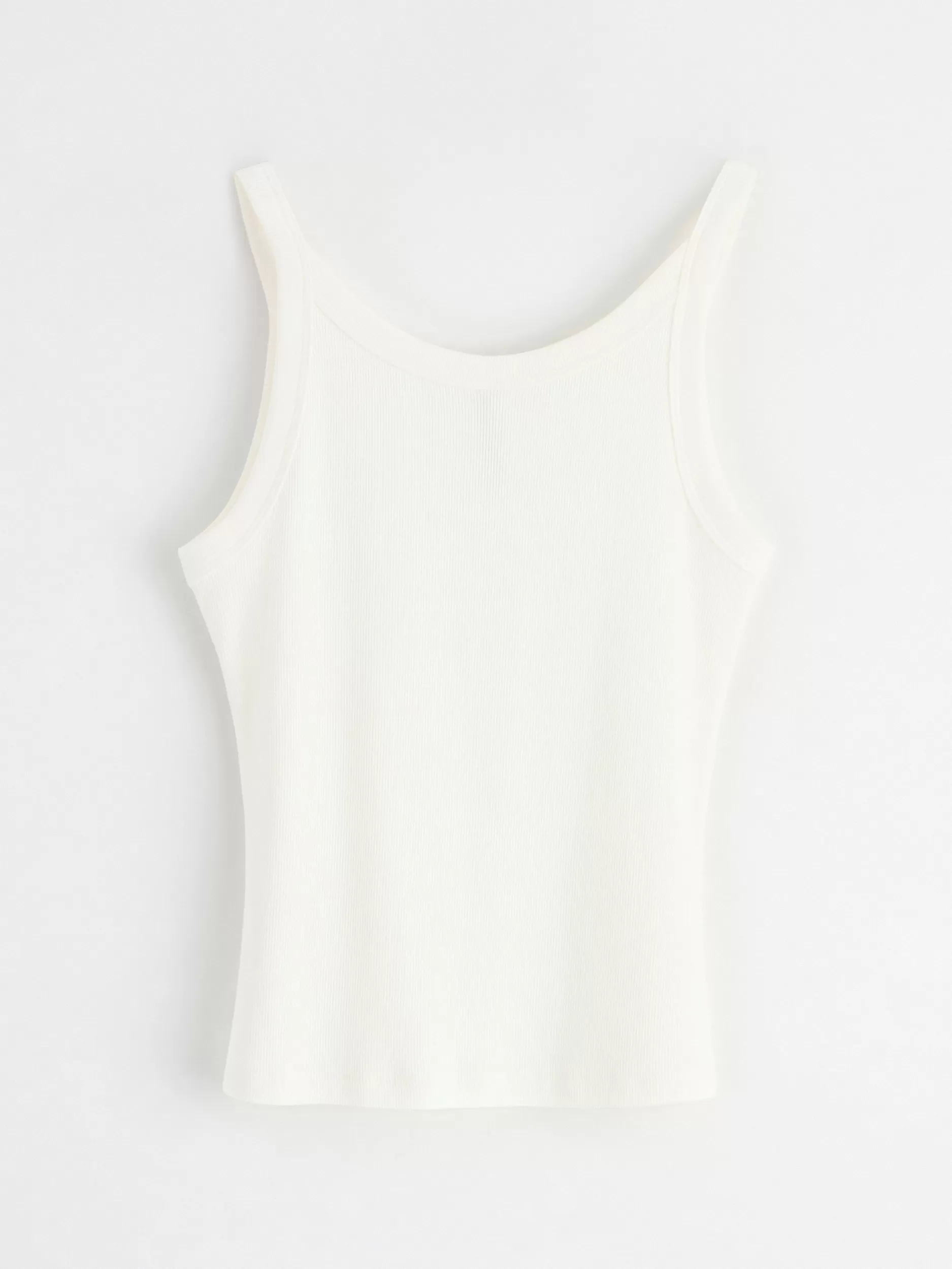 Lindex Nattøy<Ribbestrikket Pyjamassinglet Off White