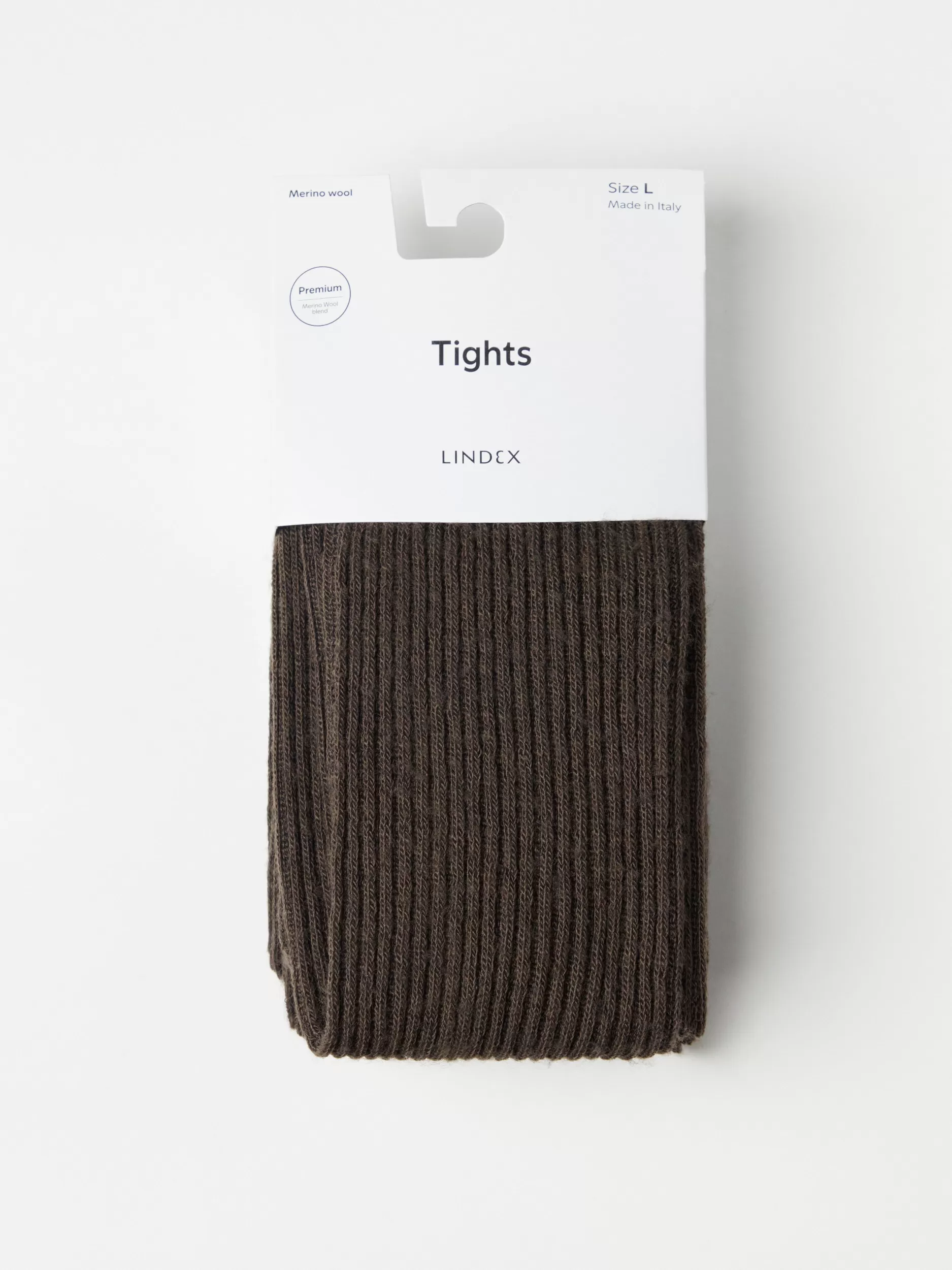 Lindex Strømpebukser Og Leggings<Ribbestrikket Strompebukse I Ullblanding Dark Brown