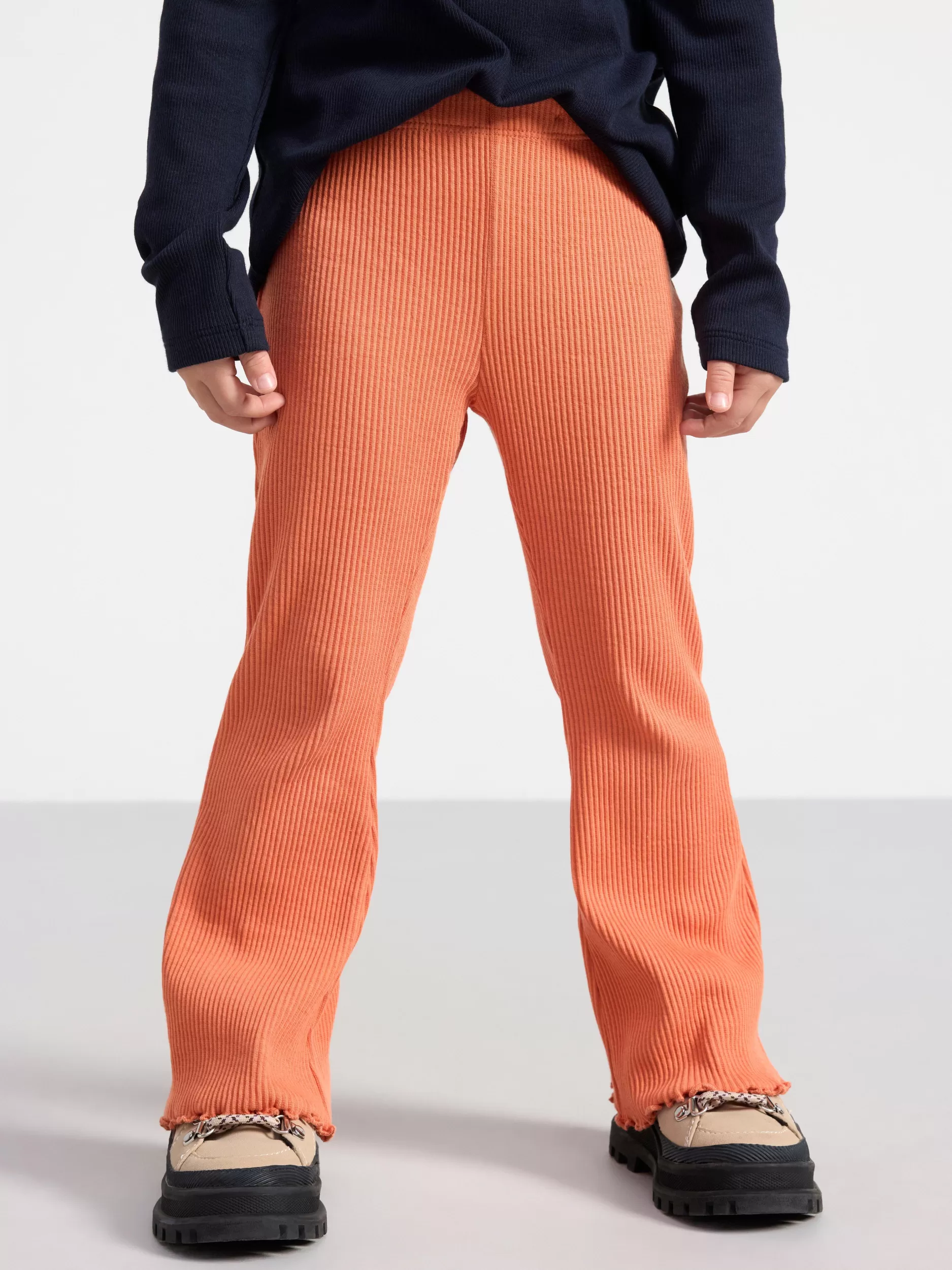 Lindex Bukser & Leggings<Ribbestrikket, Utsvinget Leggings Light Dusty Orange
