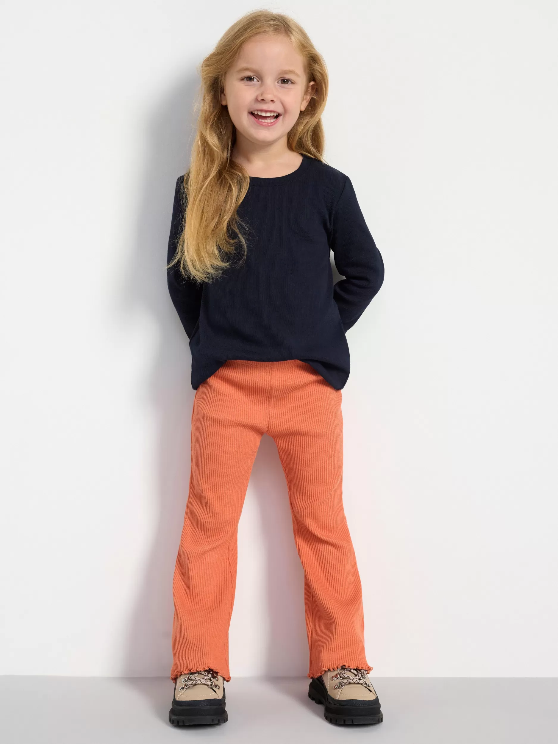 Lindex Bukser & Leggings<Ribbestrikket, Utsvinget Leggings Light Dusty Orange