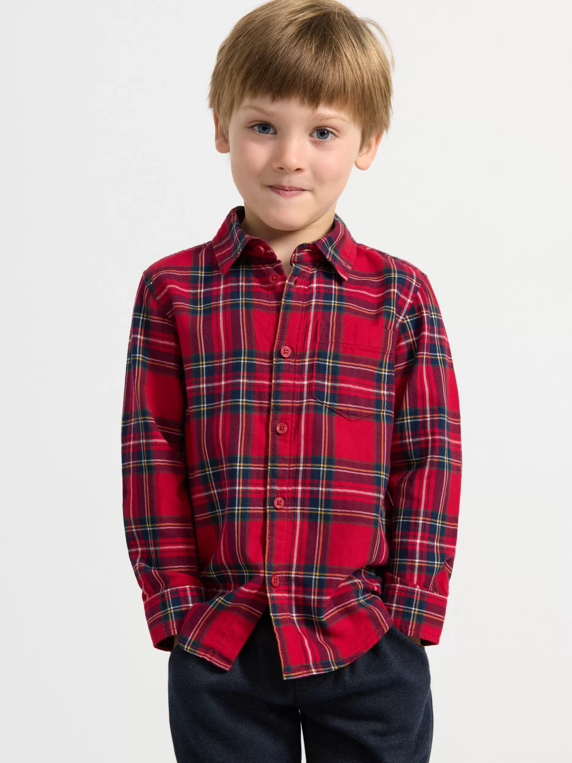 Lindex Skjorter & Bluser<Rutete FlanellSkjørte Dark Red