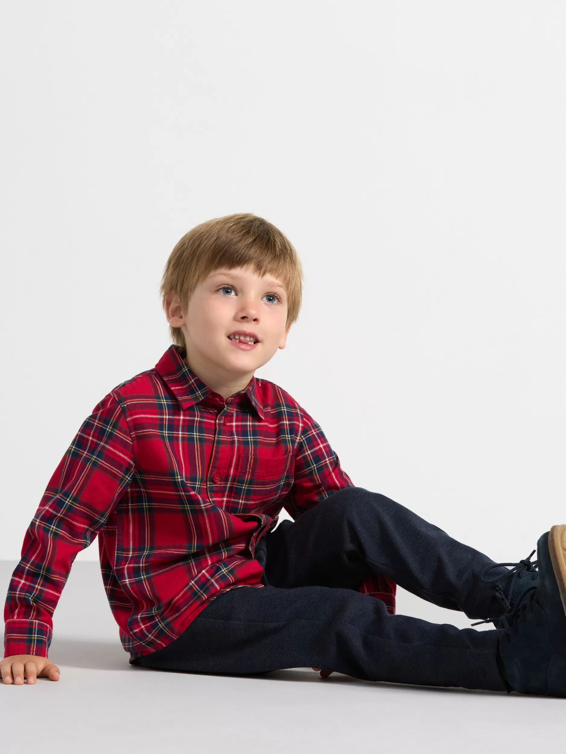 Lindex Skjorter & Bluser<Rutete FlanellSkjørte Dark Red