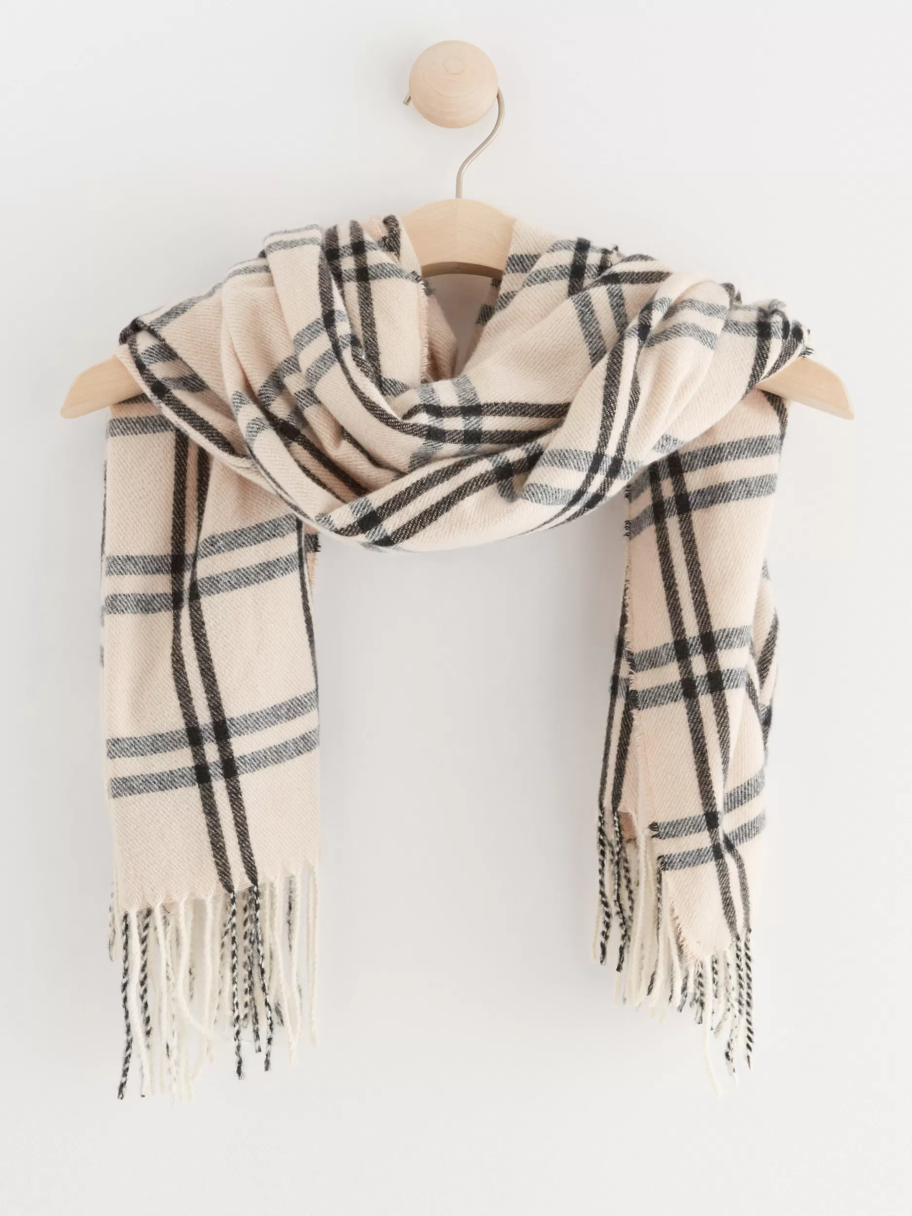 Lindex Accessories<Rutete Skjerf Light Beige
