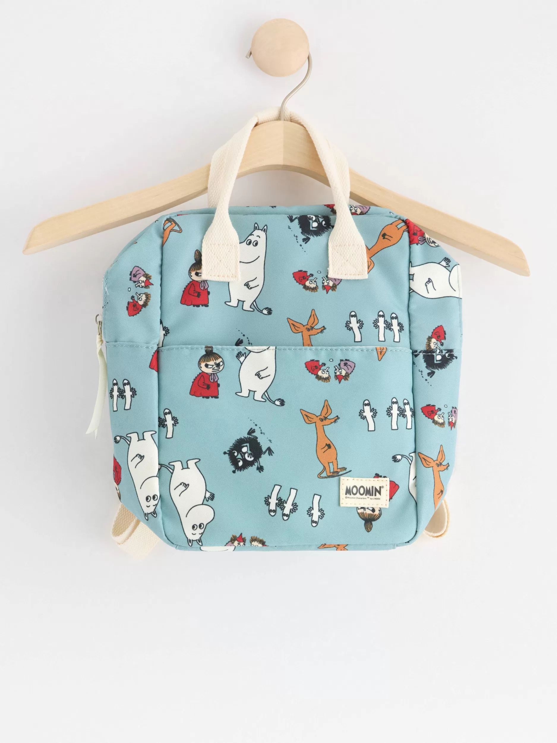Lindex Accessories<Ryggsekk I Kanvasstoff Med Mummi-Monster Light Dusty Blue