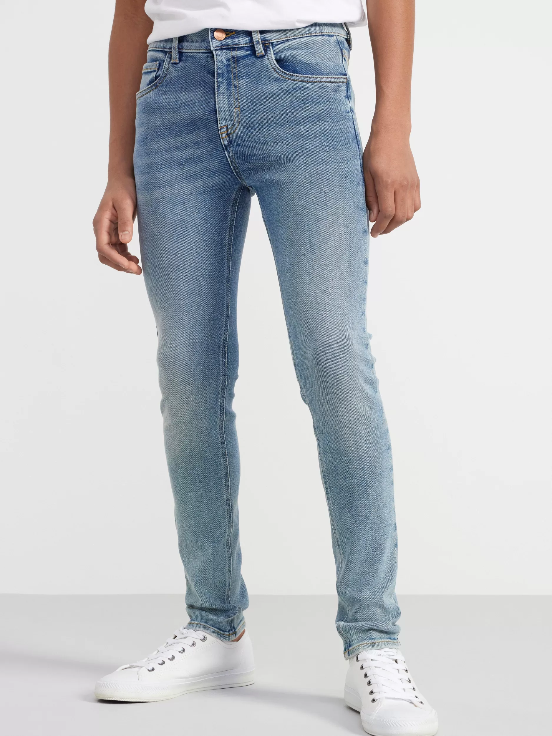 Lindex Jeans<Sam Smal, Superelastisk Jeans Med Normalt Liv Denim