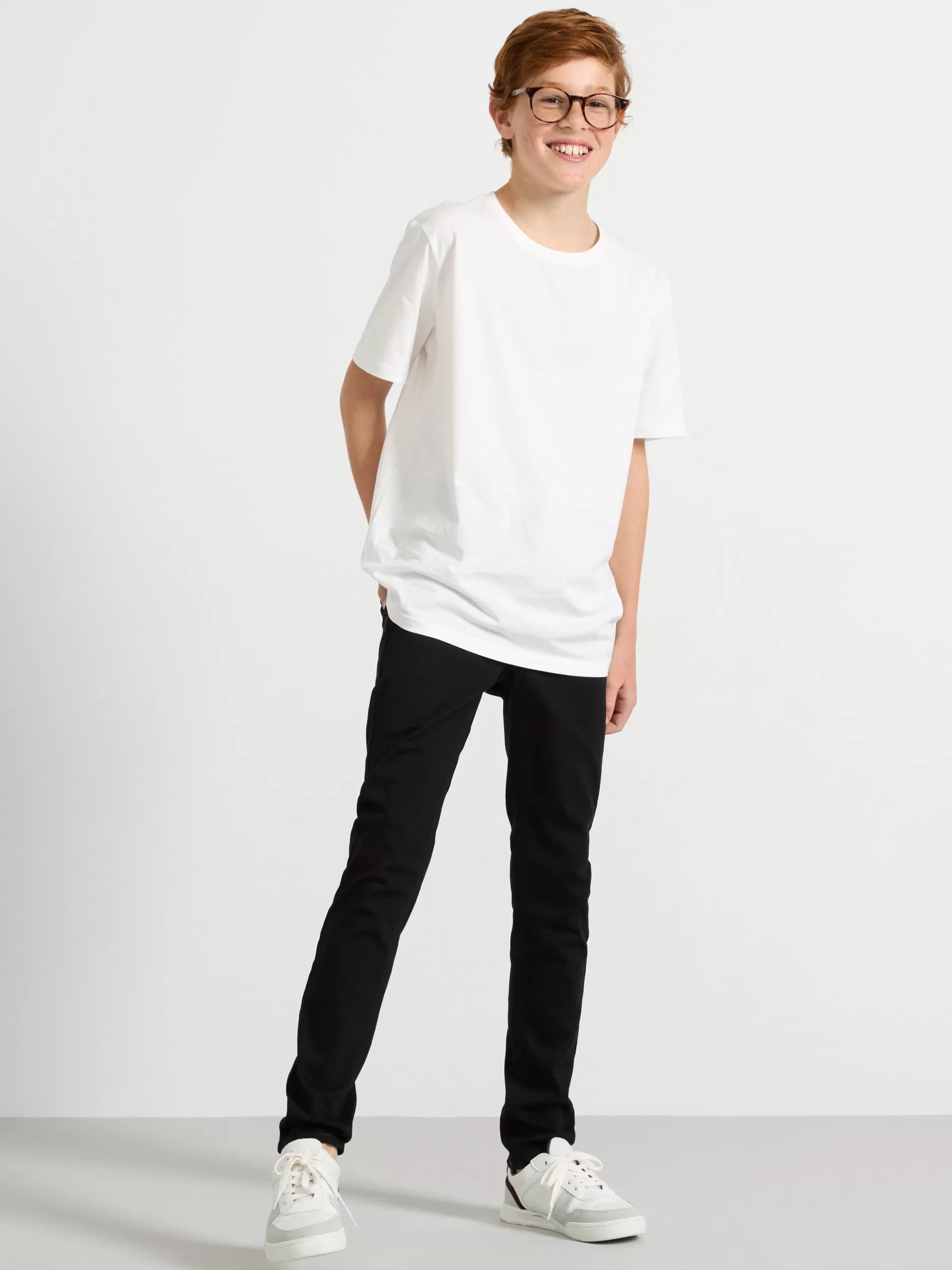 Lindex Jeans<Sam Smal, Superelastisk Jeans Med Normalt Liv Black