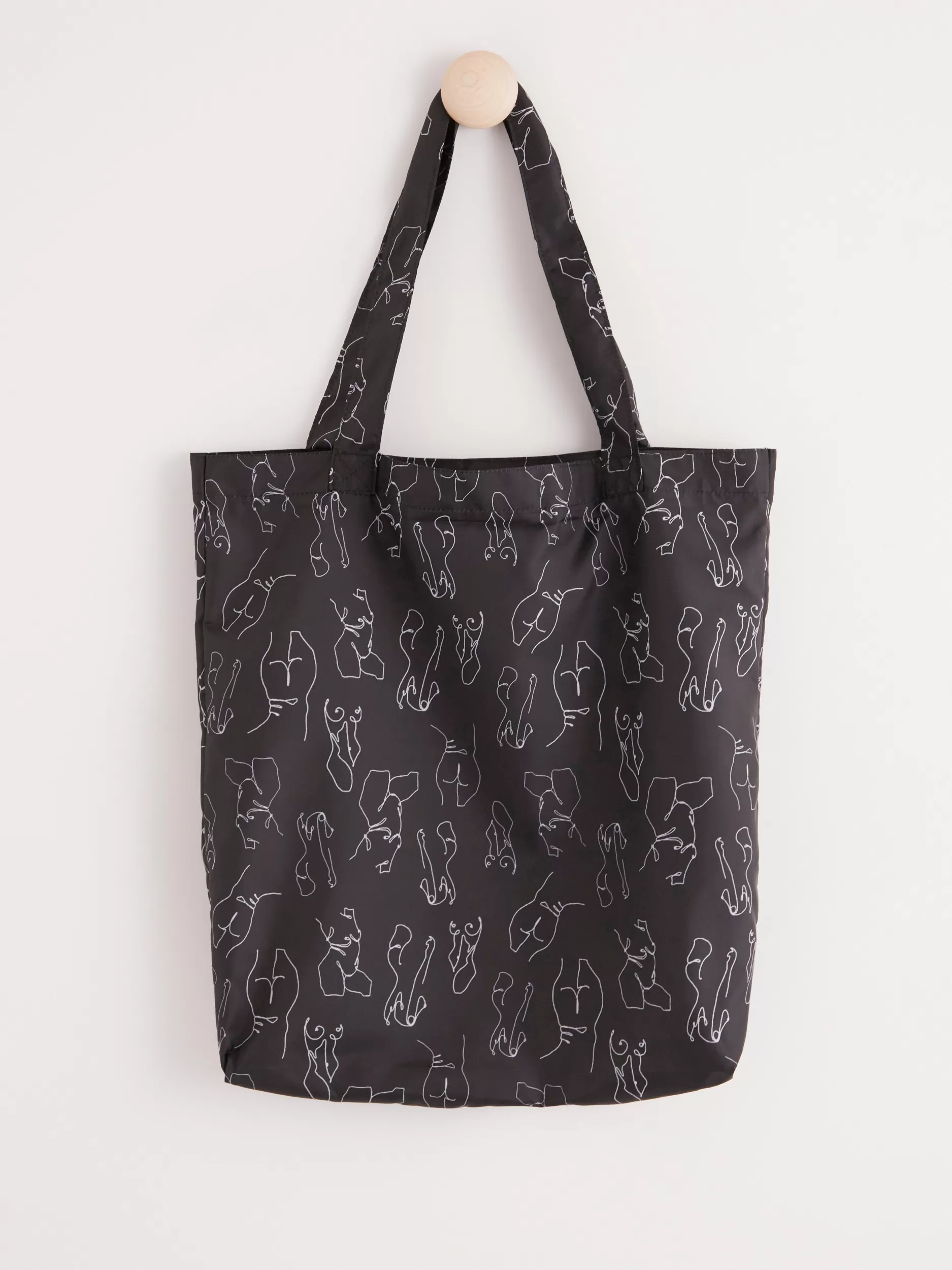 Lindex Vesker<Sammenleggbar Handleveske Black