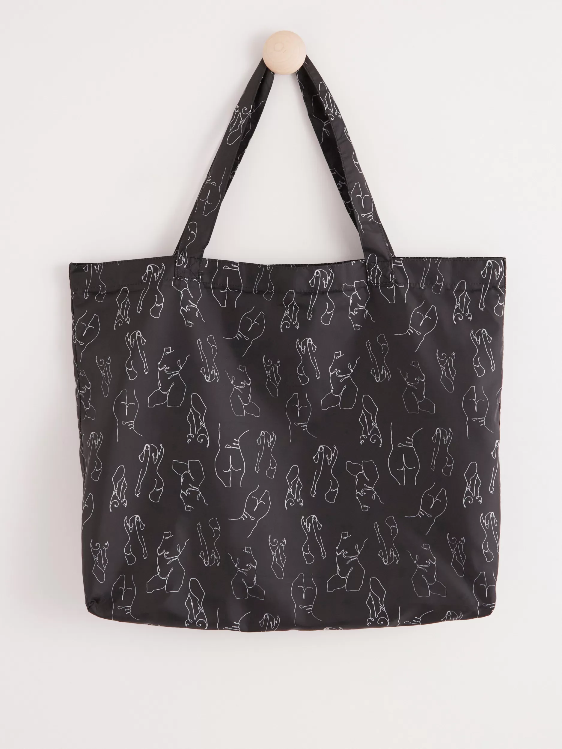 Lindex Vesker<Sammenleggbar Handleveske Black