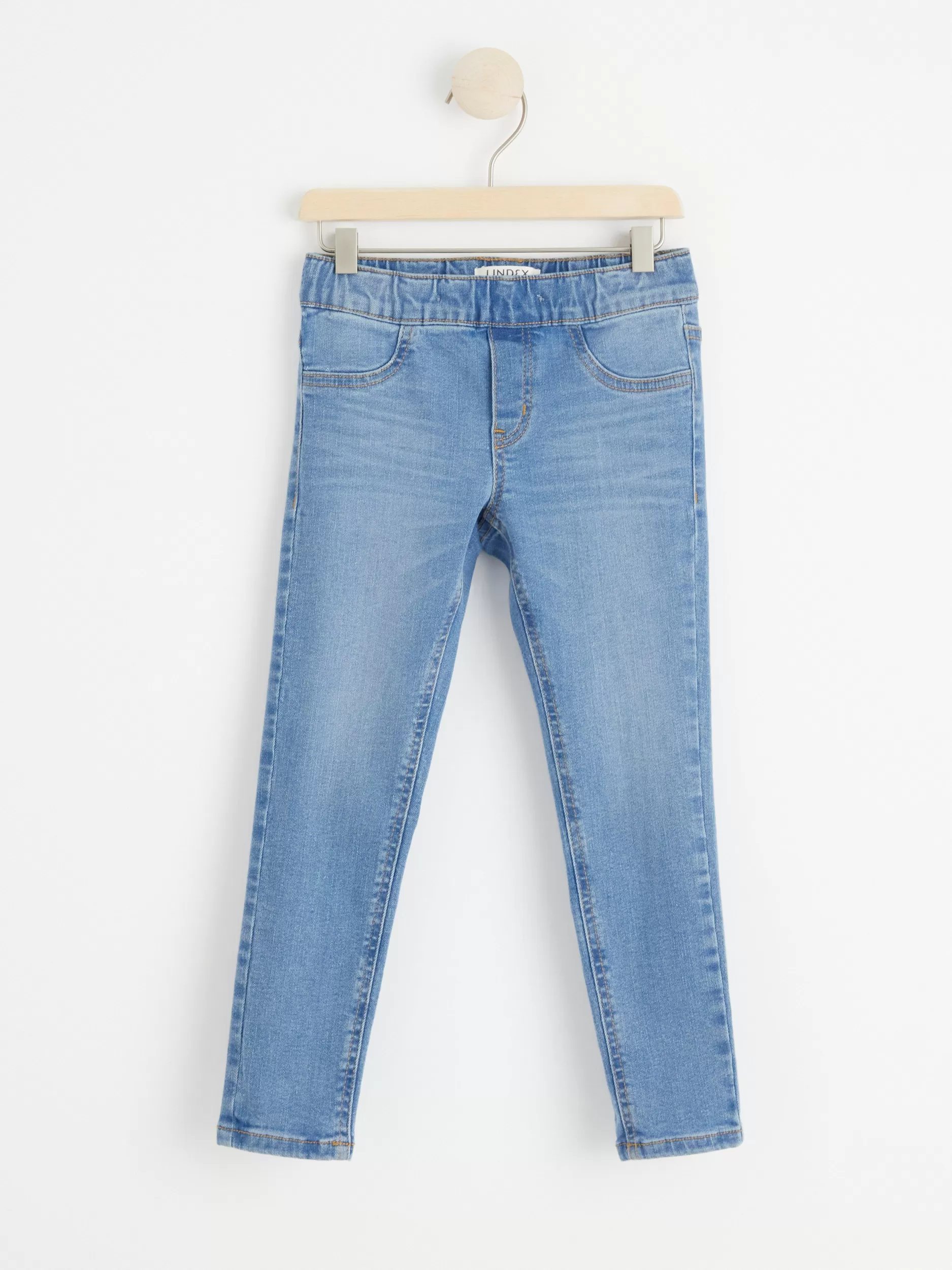 Lindex Jeans<Sara Smale Jeans Med Normalt Liv Og Pull-Up-Stil Denim
