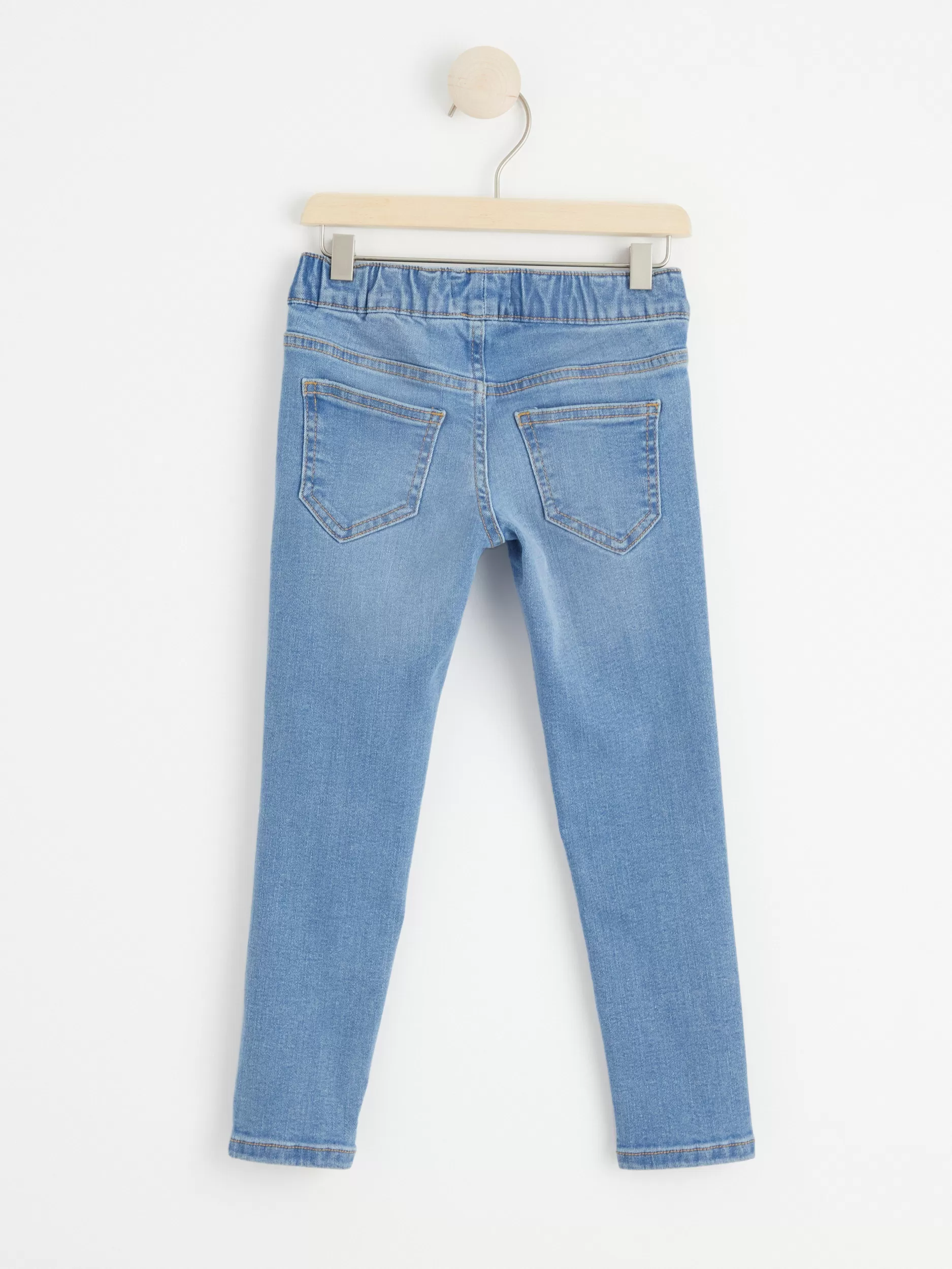 Lindex Jeans<Sara Smale Jeans Med Normalt Liv Og Pull-Up-Stil Denim