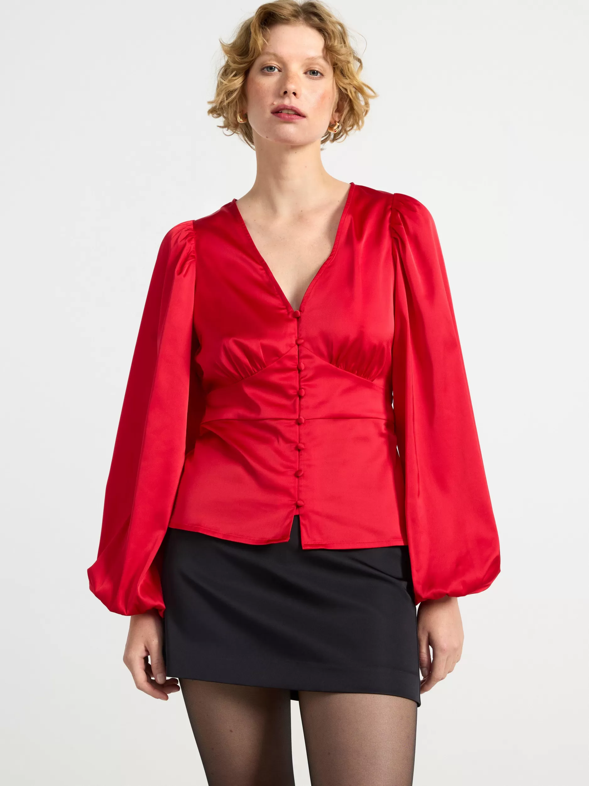 Lindex Bluser & Skjorter<Satengbluse Red