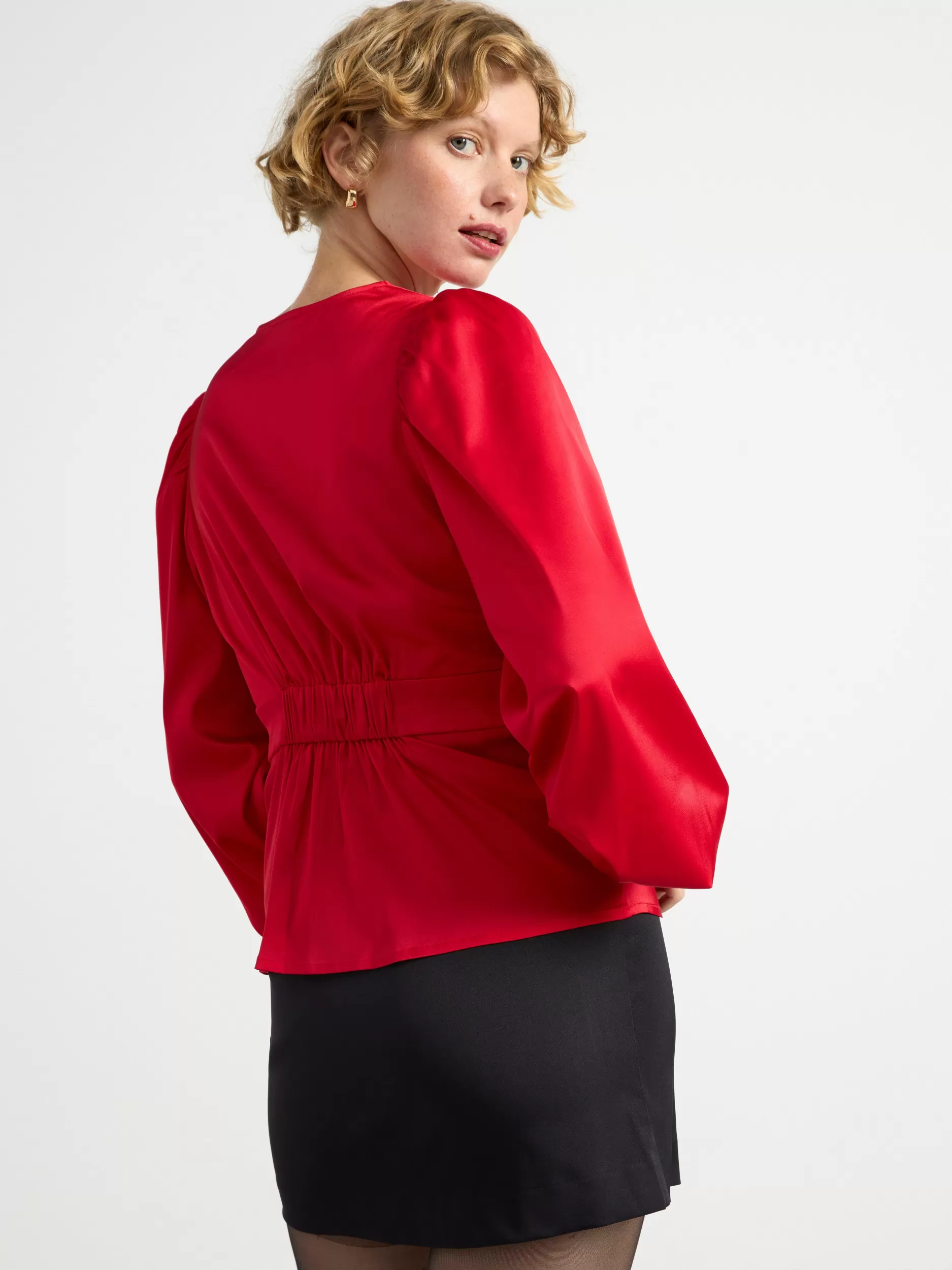Lindex Bluser & Skjorter<Satengbluse Red