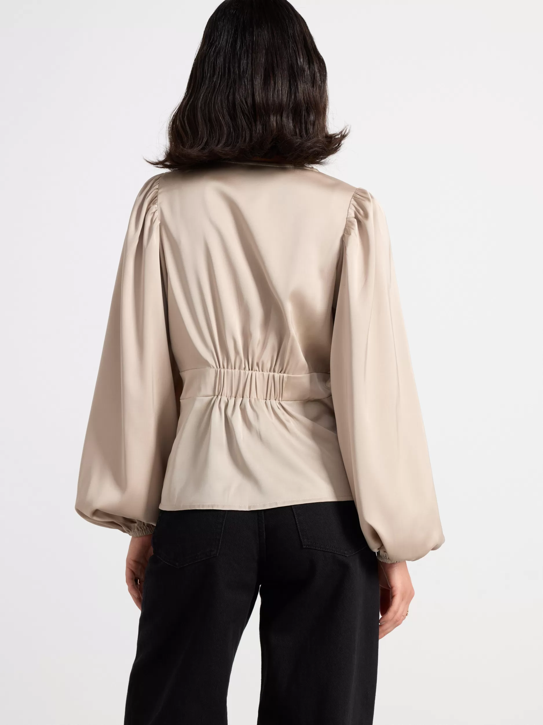 Lindex Bluser & Skjorter<Satengbluse Beige