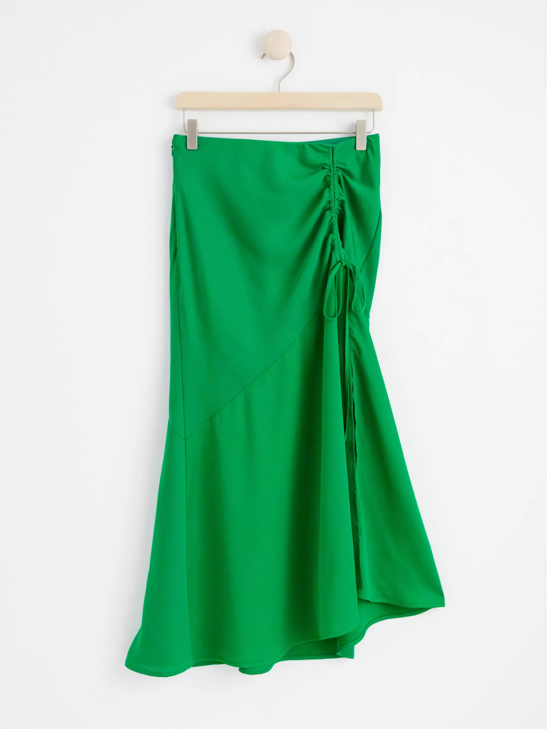 Lindex Skjørt<SatengSkjørt Med Knytedetalj Green