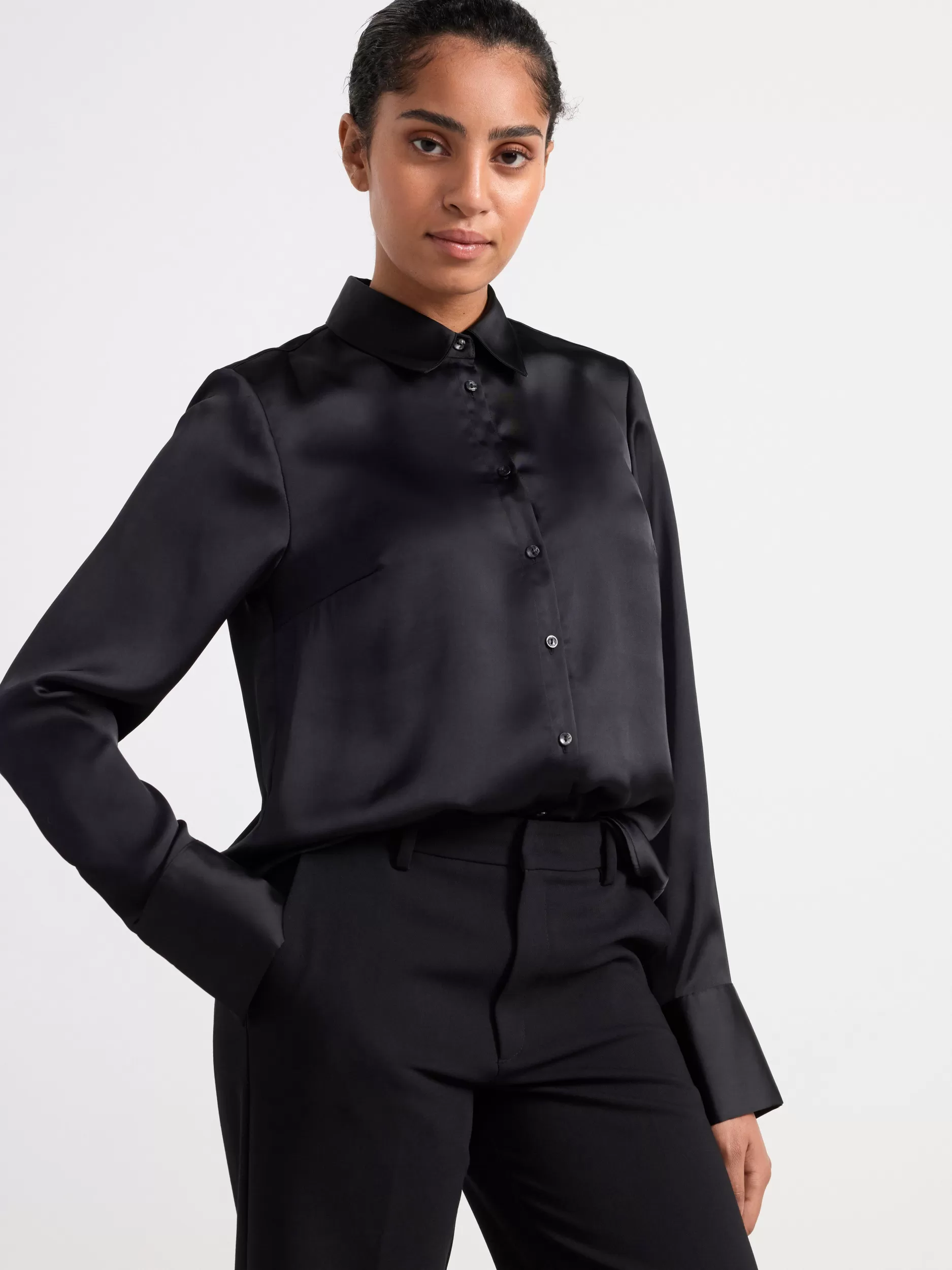 Lindex Bluser & Skjorter<SatengSkjørte Black