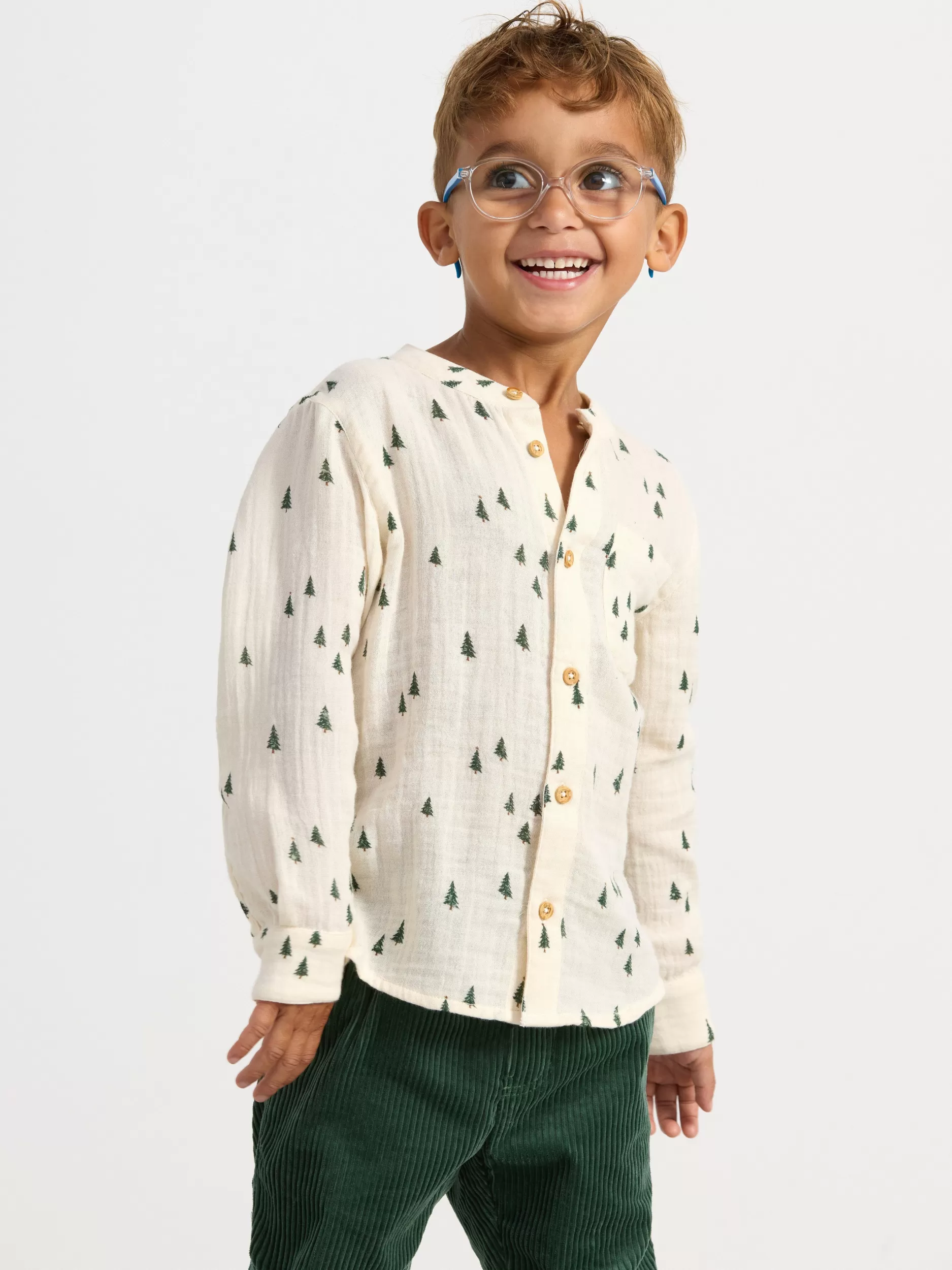 Lindex Skjorter & Bluser<Seersucker-Skjørte Light Beige