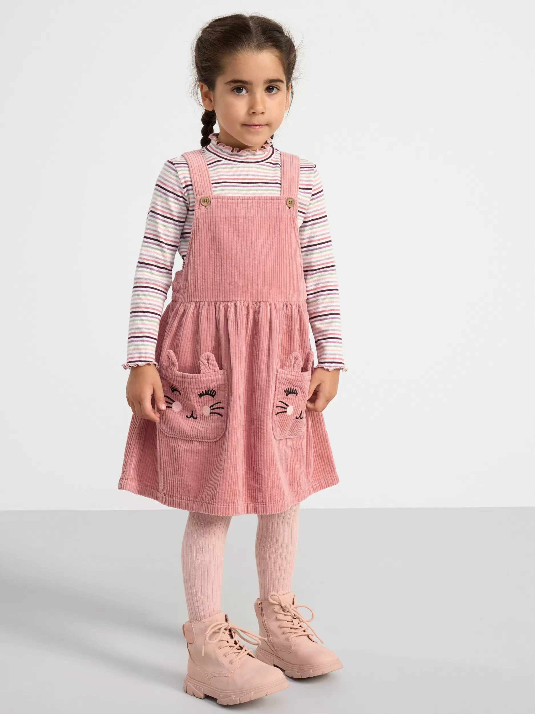 Lindex Kjoler<Selekjole I Cord Dusty Pink