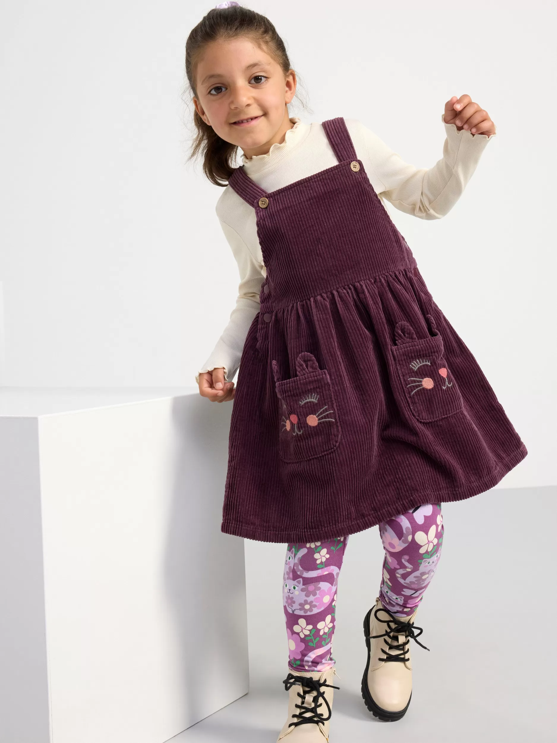 Lindex Kjoler<Selekjole I Cord Dark Lilac