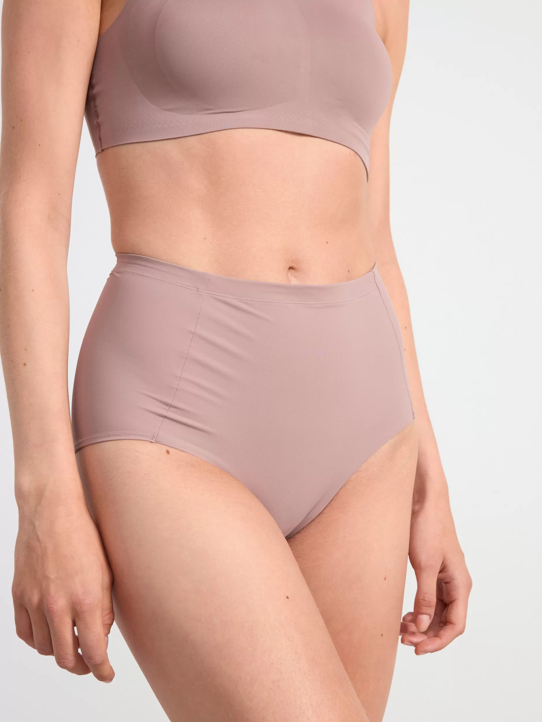 Lindex Truser<Shapingtruser Med Medium Stotte Light Dusty Lilac