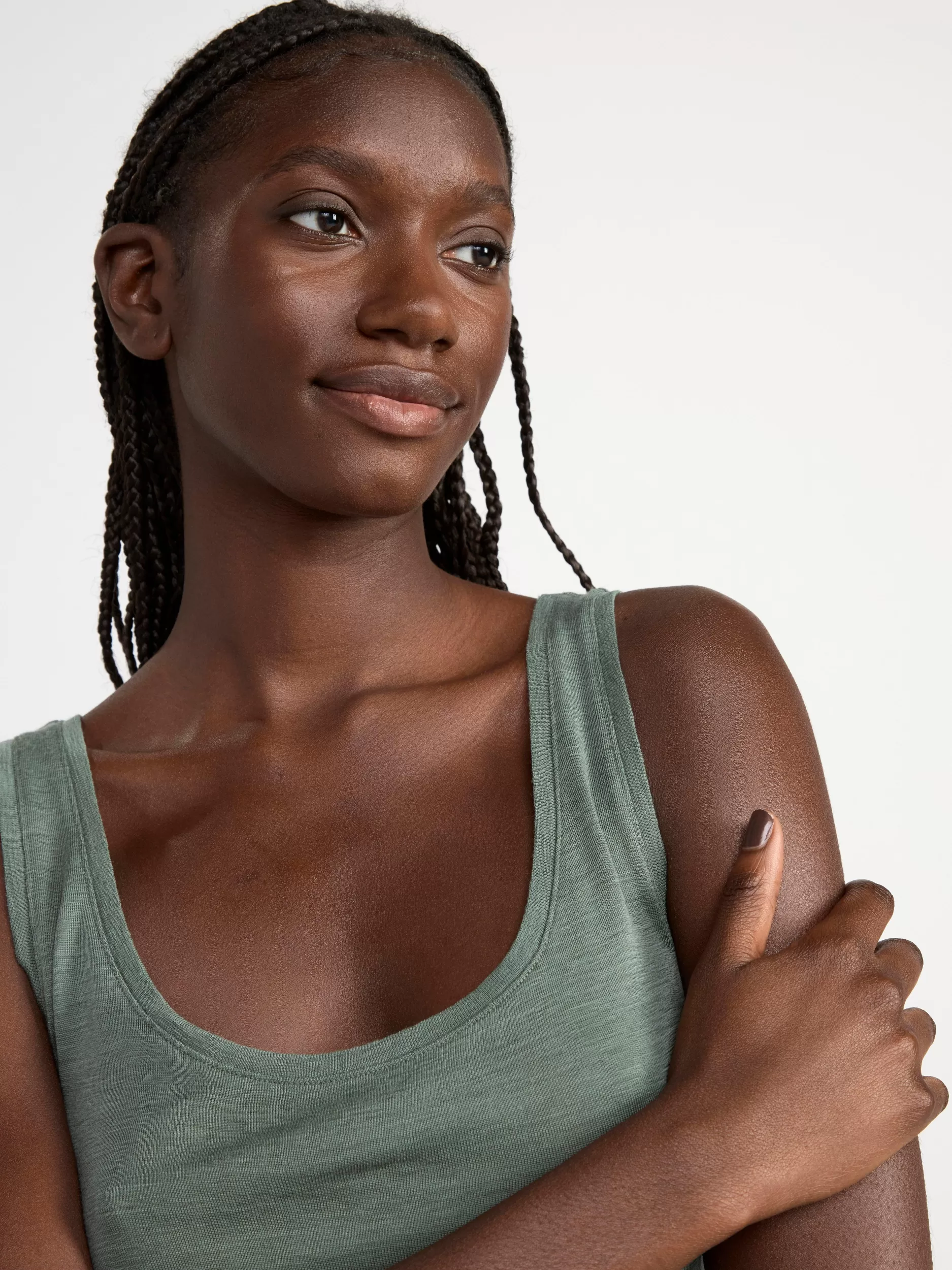 Lindex Ullundertøy<Singlet I Merinoull Dark Green