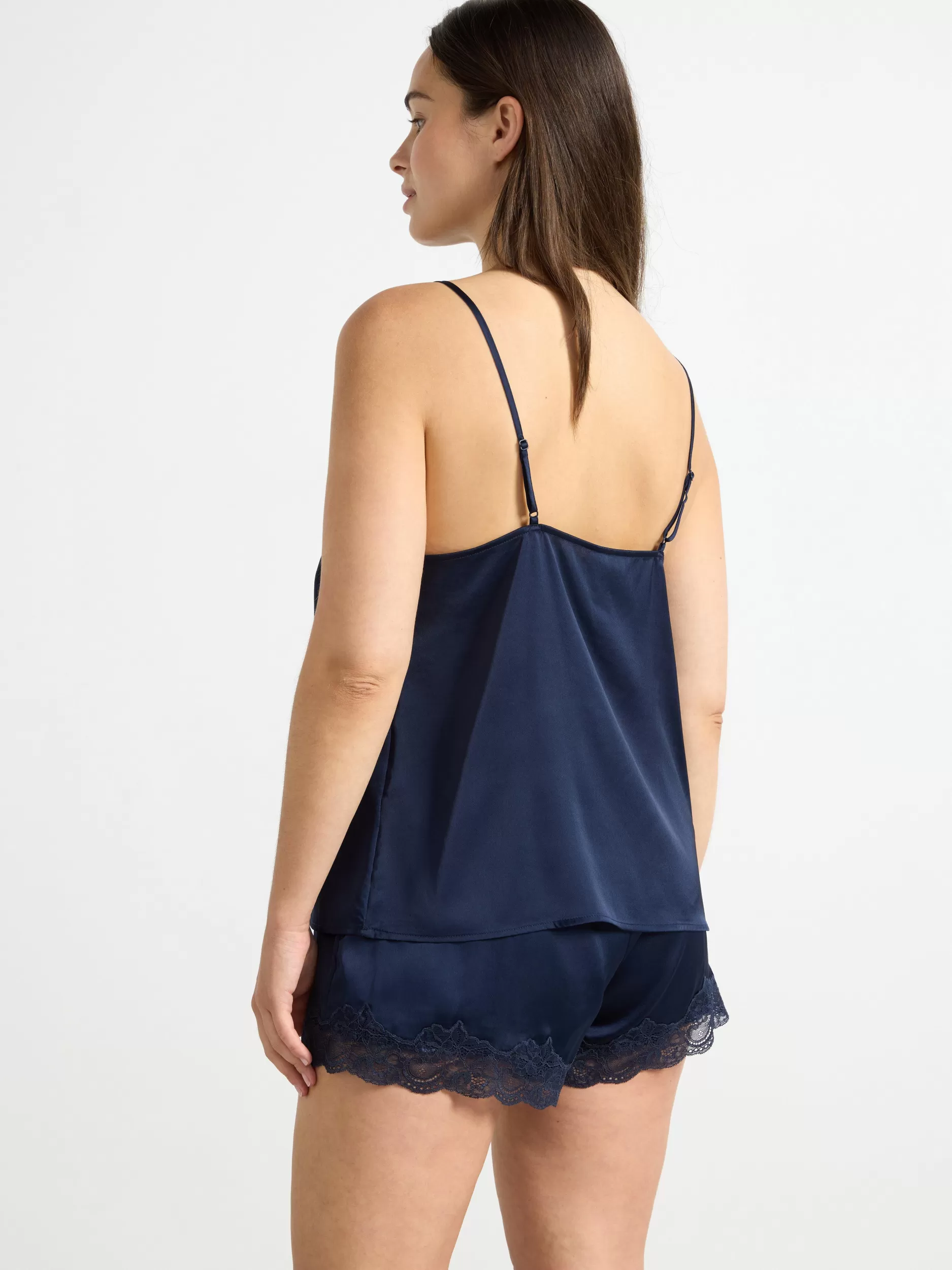 Lindex Nattøy<Singlet I Satengstoff Navy
