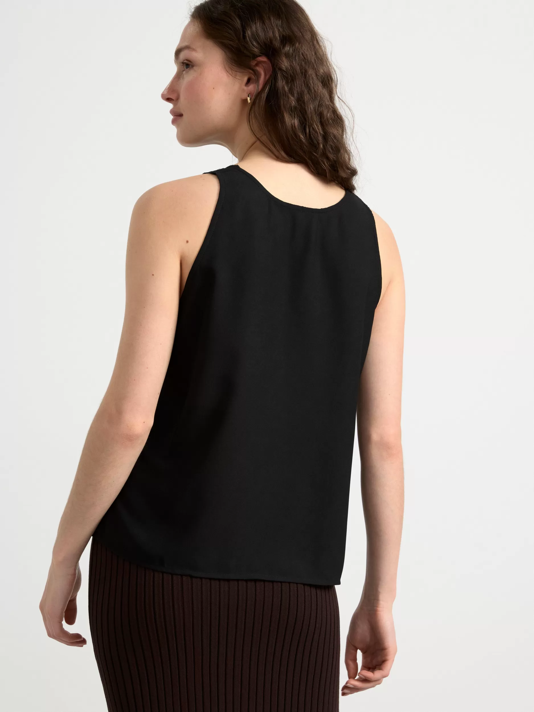 Lindex Bluser & Skjorter<Singlet Med Broderi Black