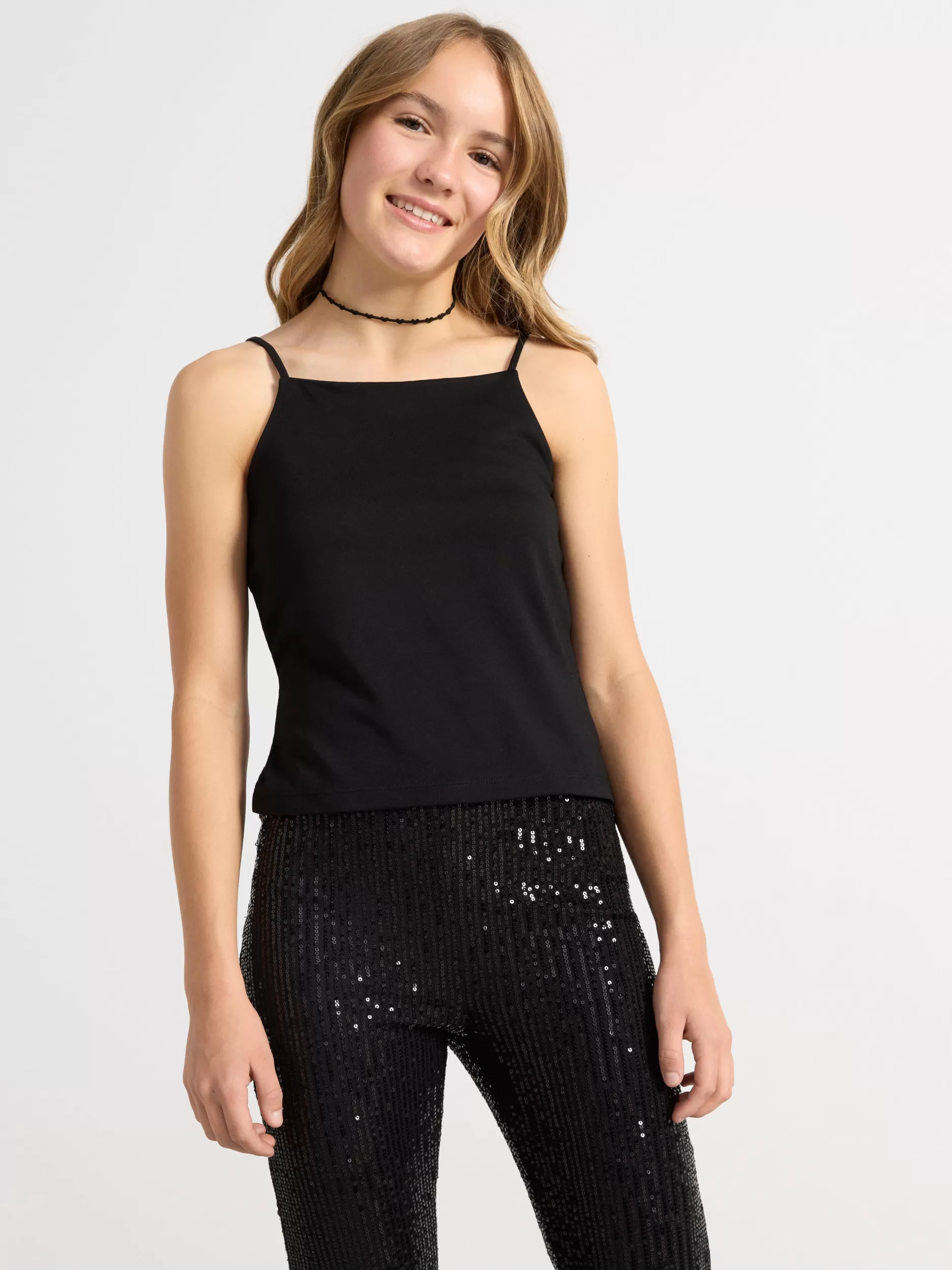Lindex Topper & T-Skjorter<Singlet Med Spagettistropper Black