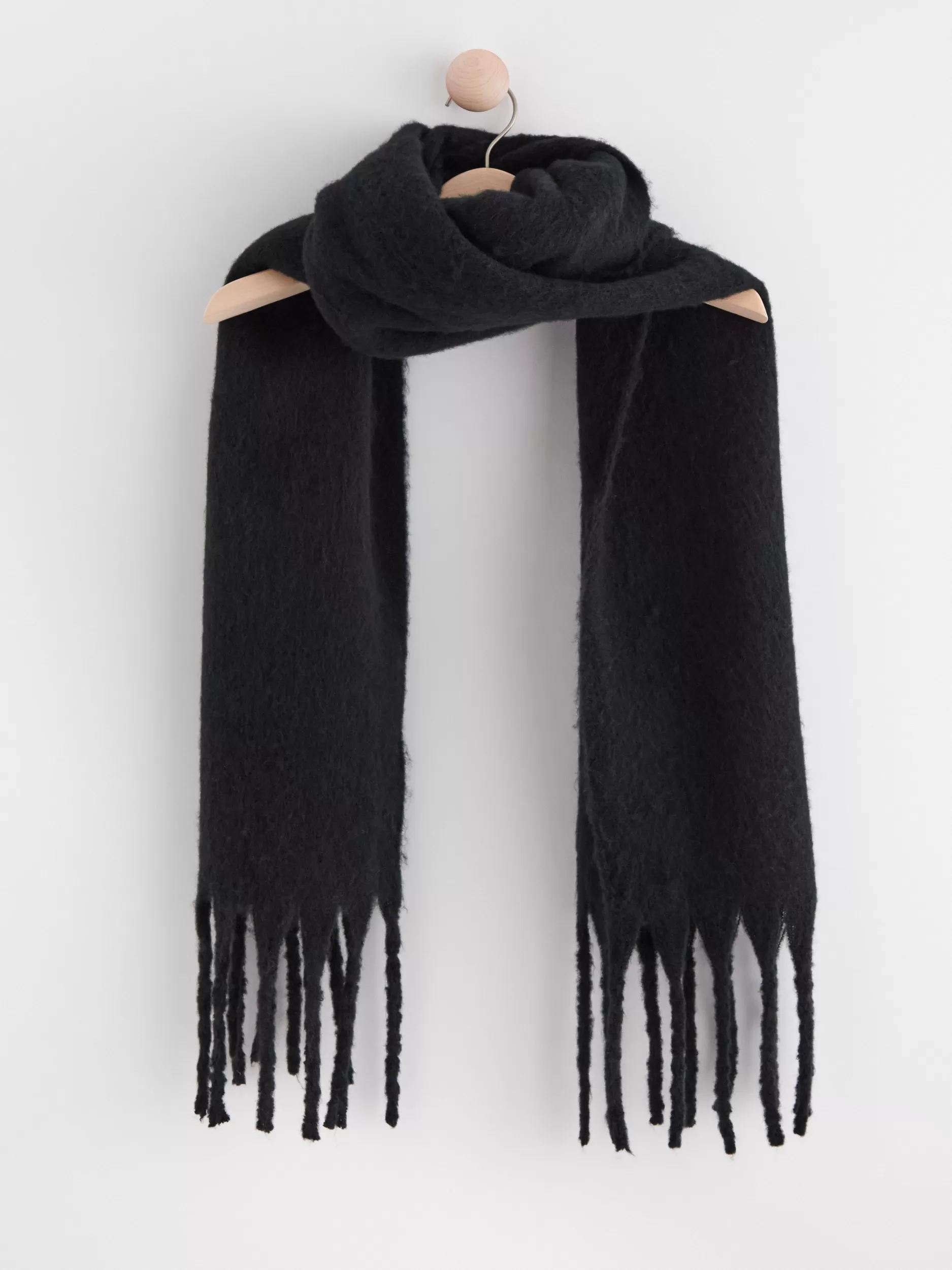 Lindex Accessories<Skjerf Med Frynsekanter Black
