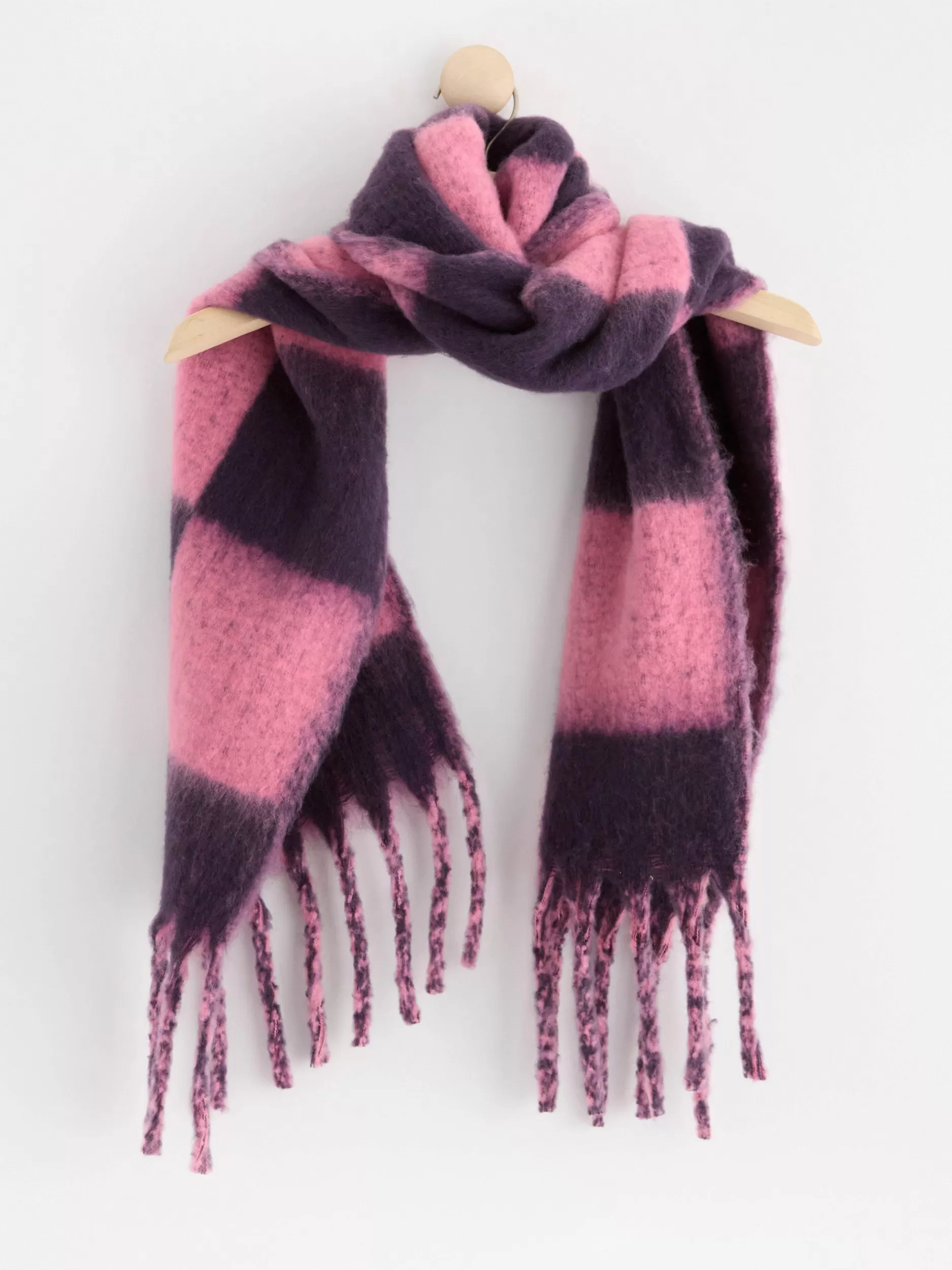 Lindex Accessories<Skjerf Med Ruter Pink