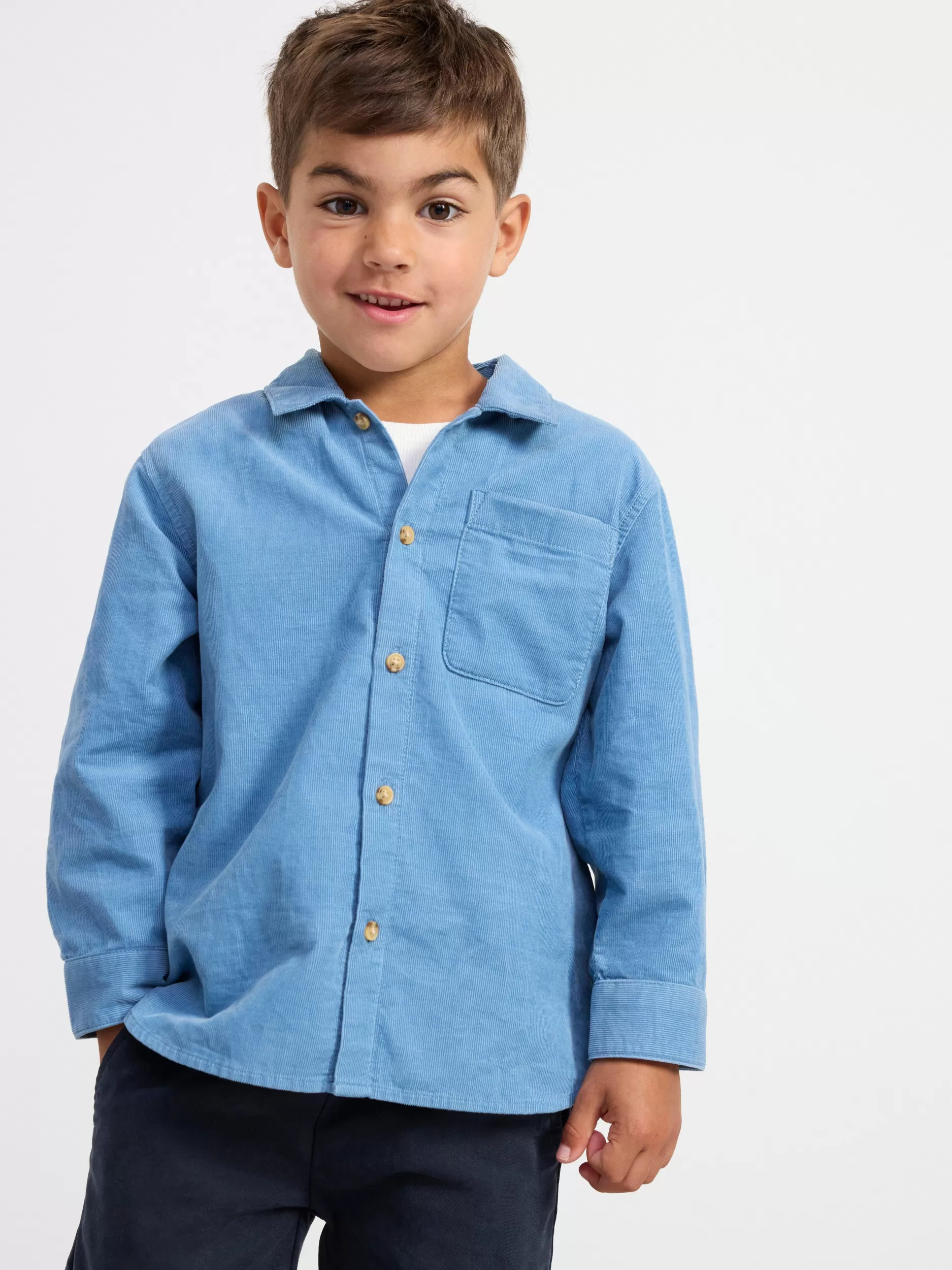 Lindex Skjorter & Bluser<Skjørte I Cord Light Dusty Blue