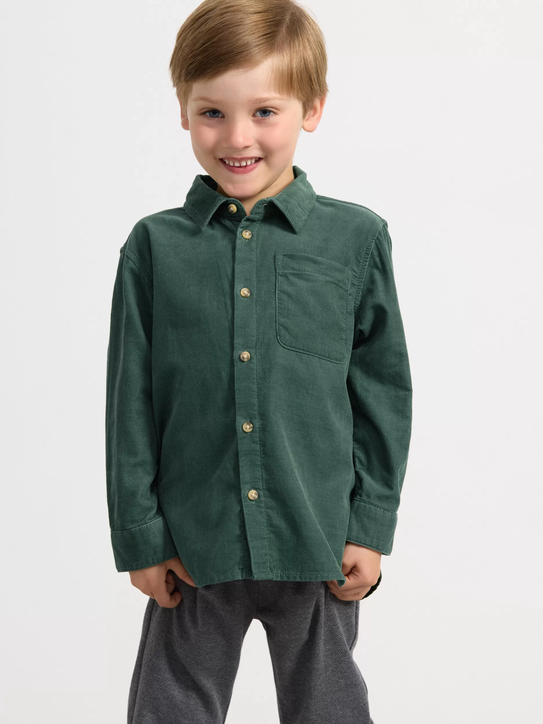 Lindex Skjorter & Bluser<Skjørte I Cord Dark Dusty Green