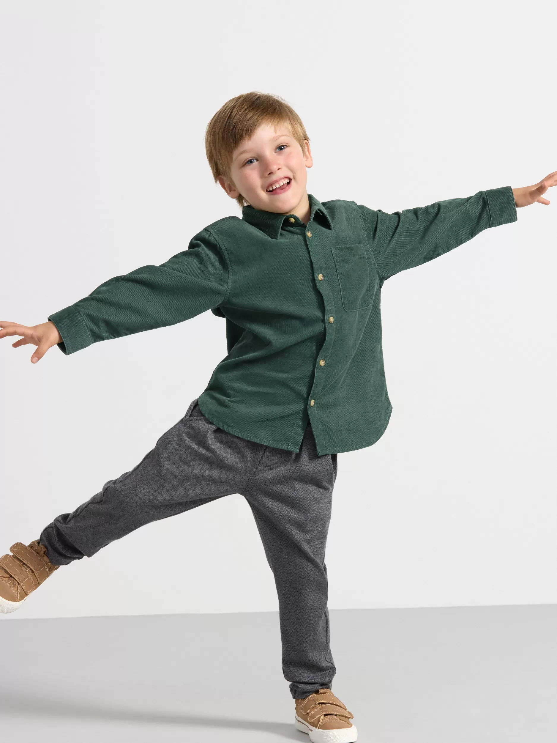 Lindex Skjorter & Bluser<Skjørte I Cord Dark Dusty Green