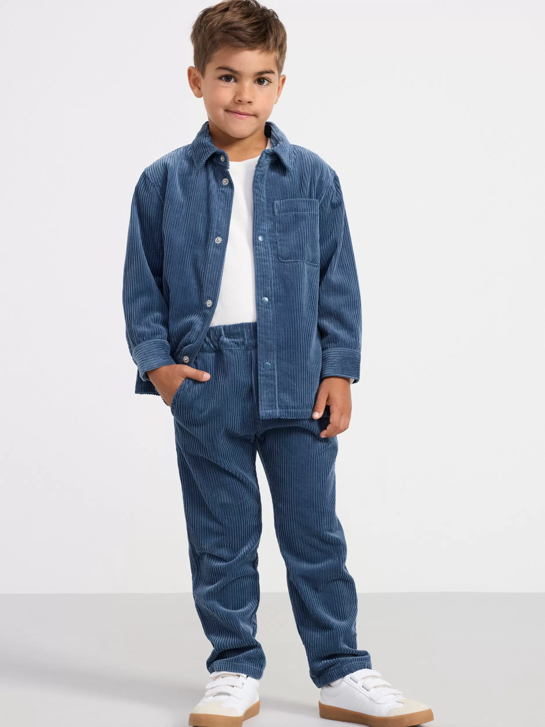 Lindex Skjorter & Bluser<Skjørte I Kordfloyel Dark Dusty Blue
