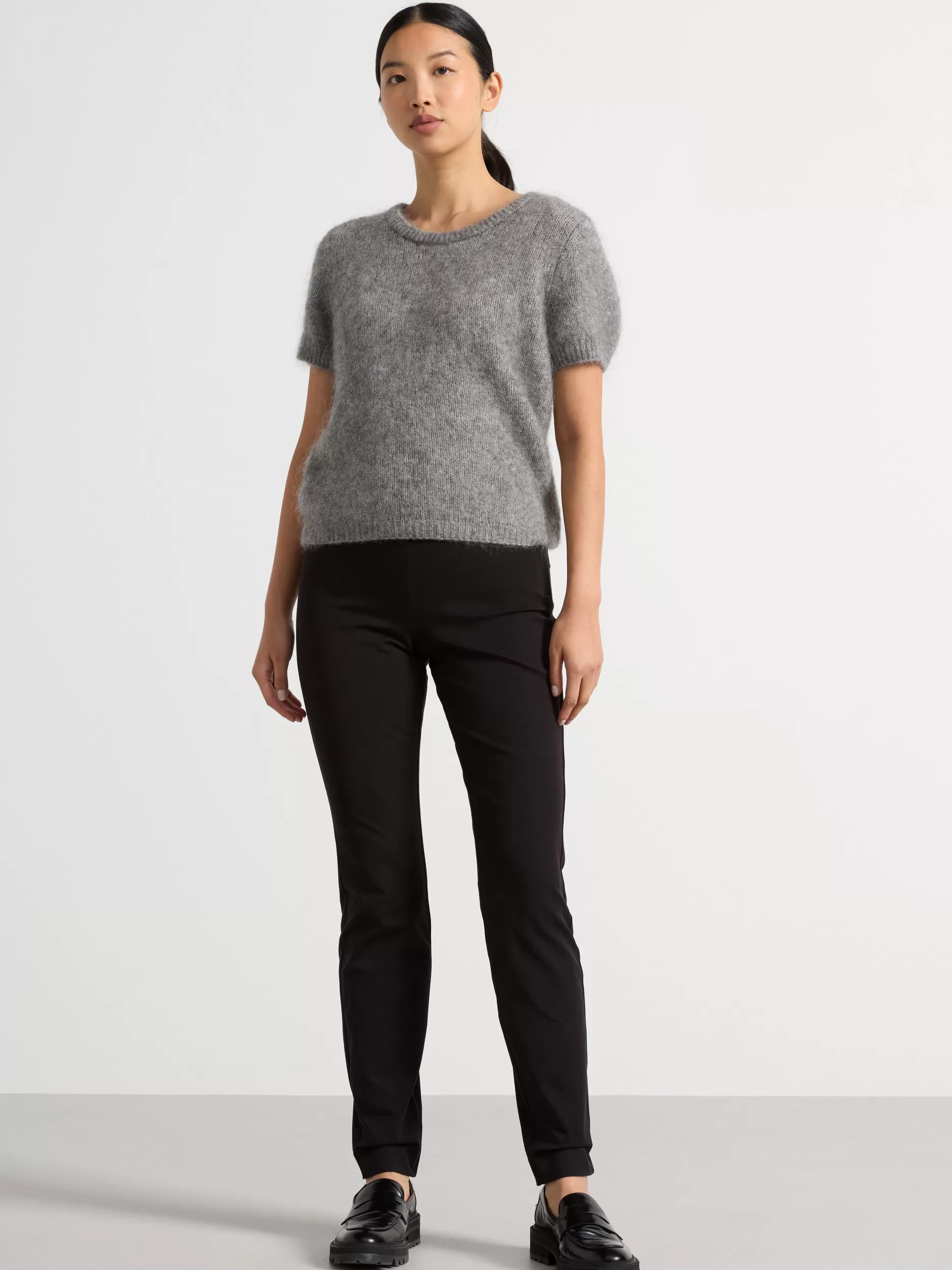 Lindex Bukser<Smal Jonna-Bukse Med Hoyt Liv Black