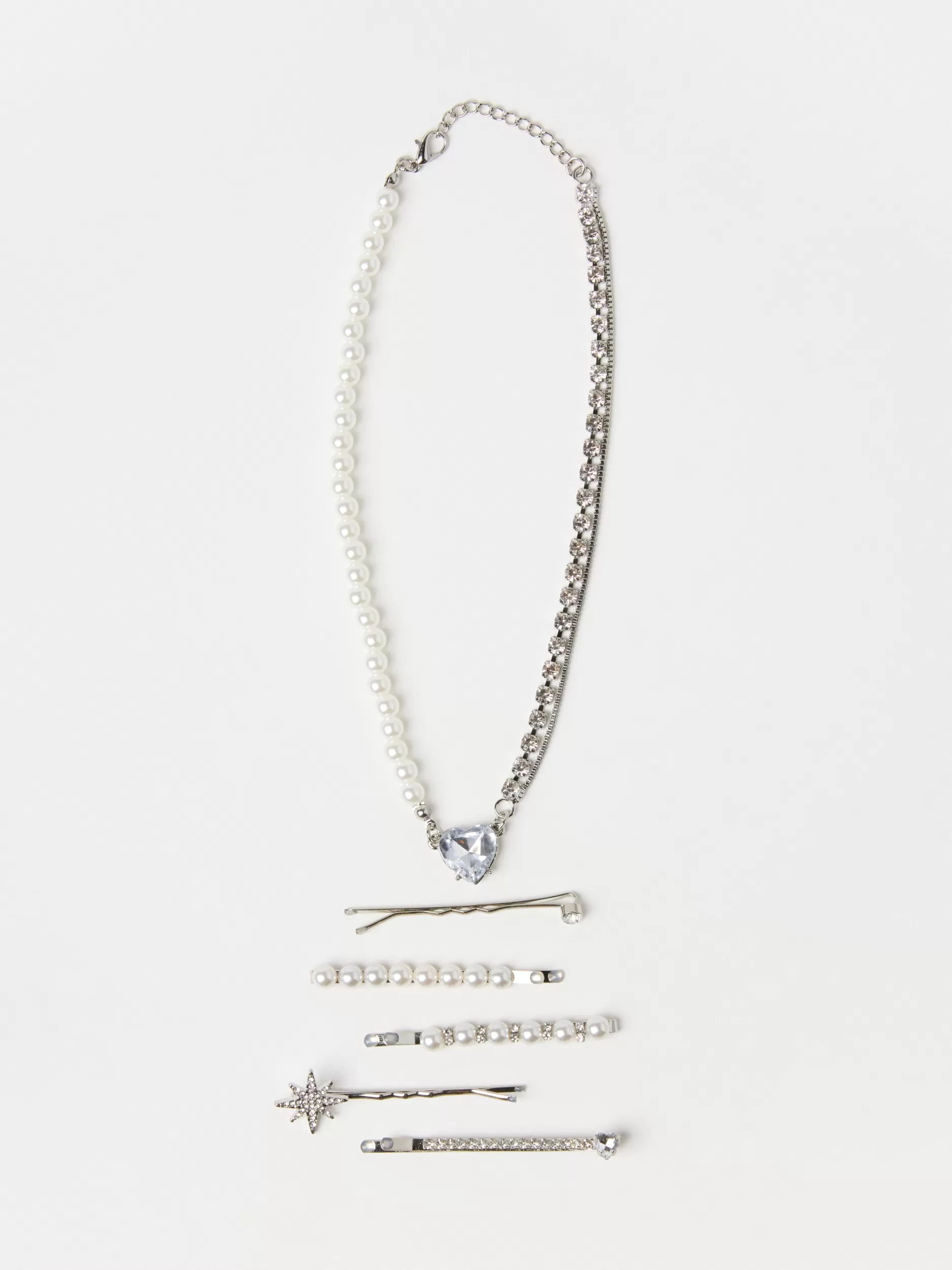 Lindex Accessories<Smykkesett Med Perler Silver