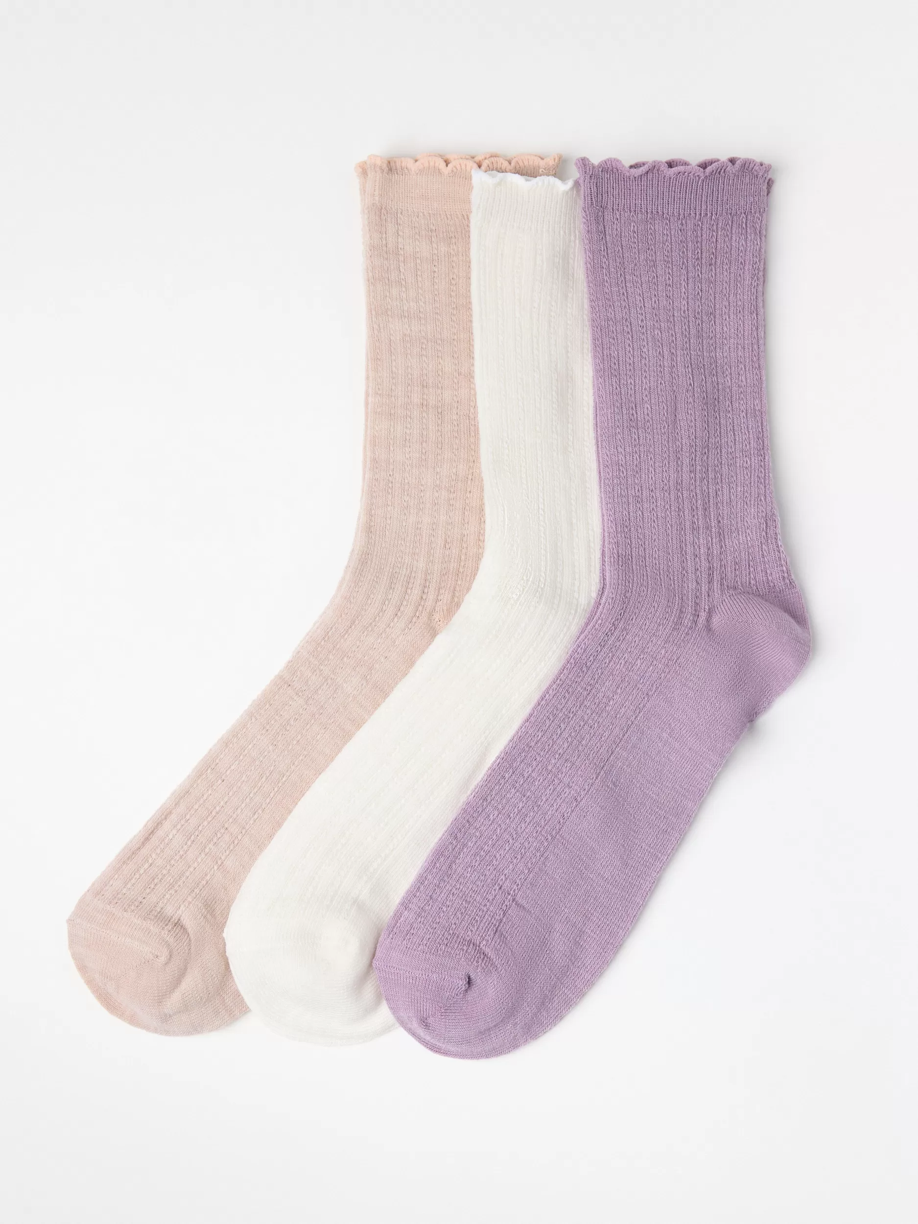 Lindex Sokker<Sokker I Merinoullblanding Lilac
