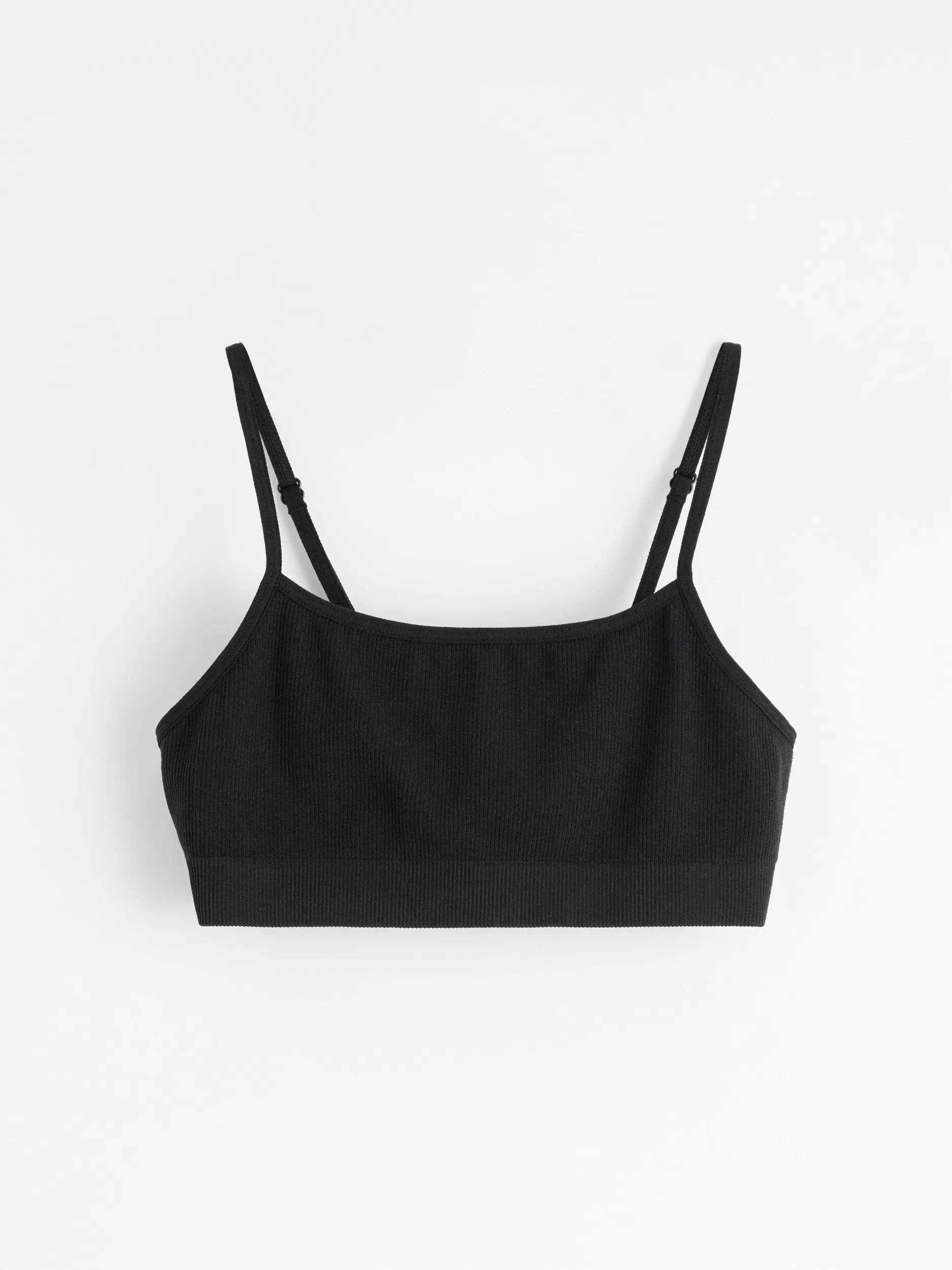 Lindex Basisplagg 3 For 2<Somlos, Ribbestrikket, Kort Overdel Black